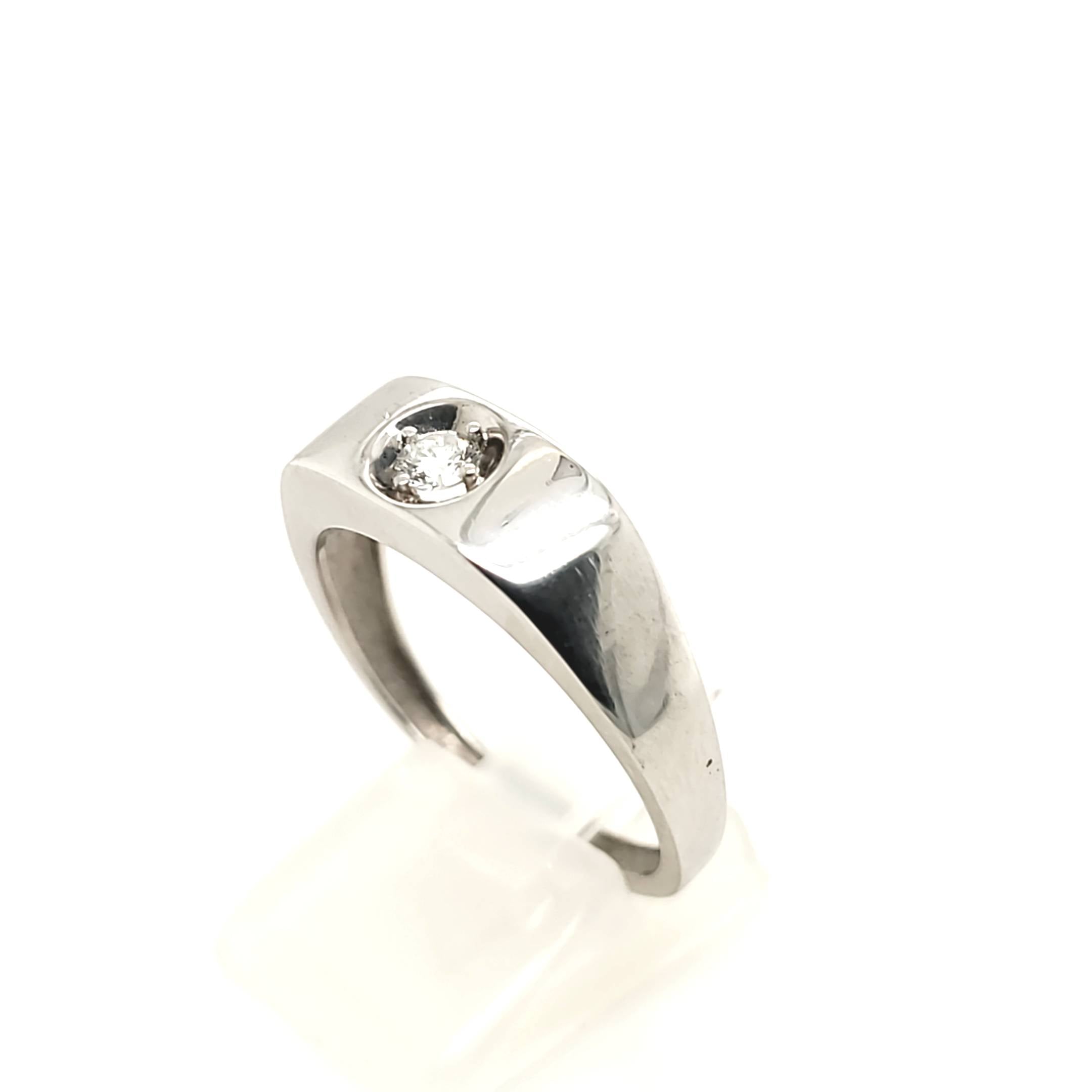 Brillant Ring Weißgold 750 Gr. 62/63