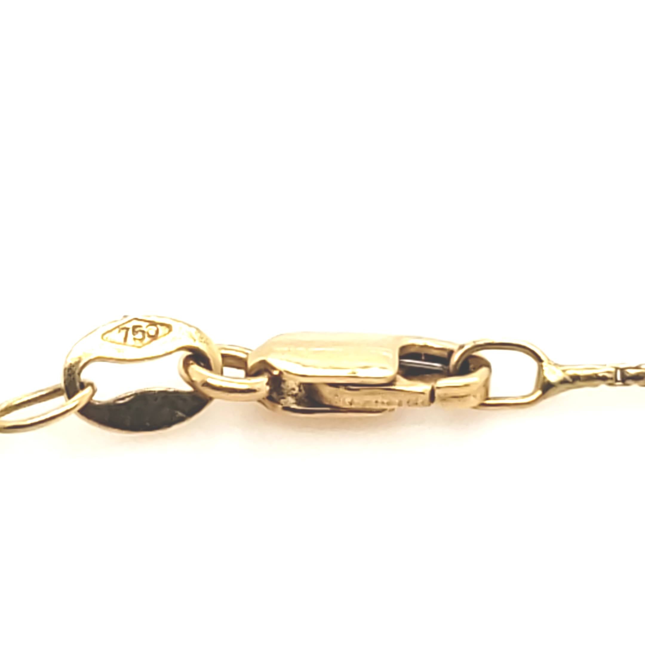 Halskette mit Anhänger Gelbgold 750 ca. 46,5cm