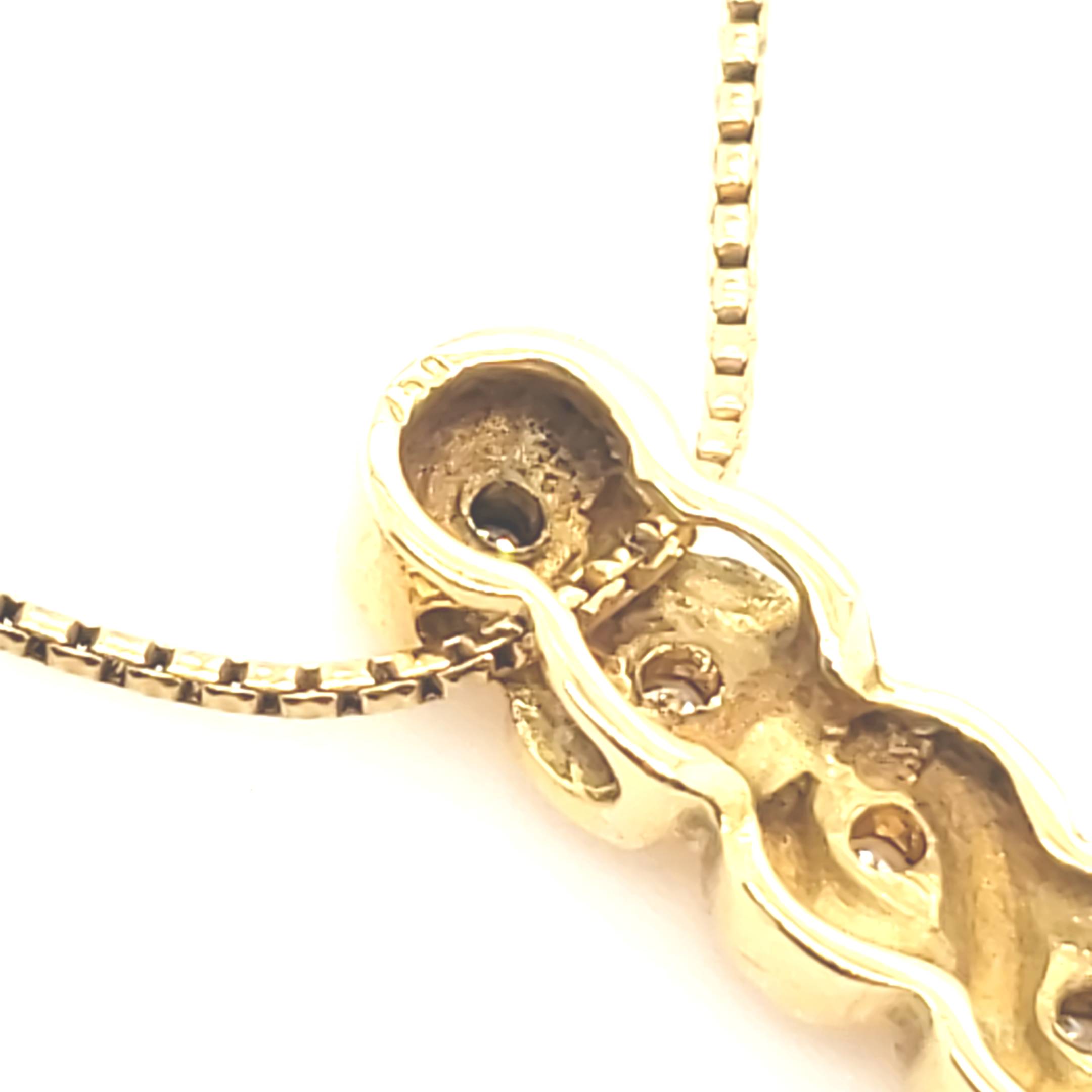 Halskette mit Anhänger Gelbgold 750 ca. 46,5cm