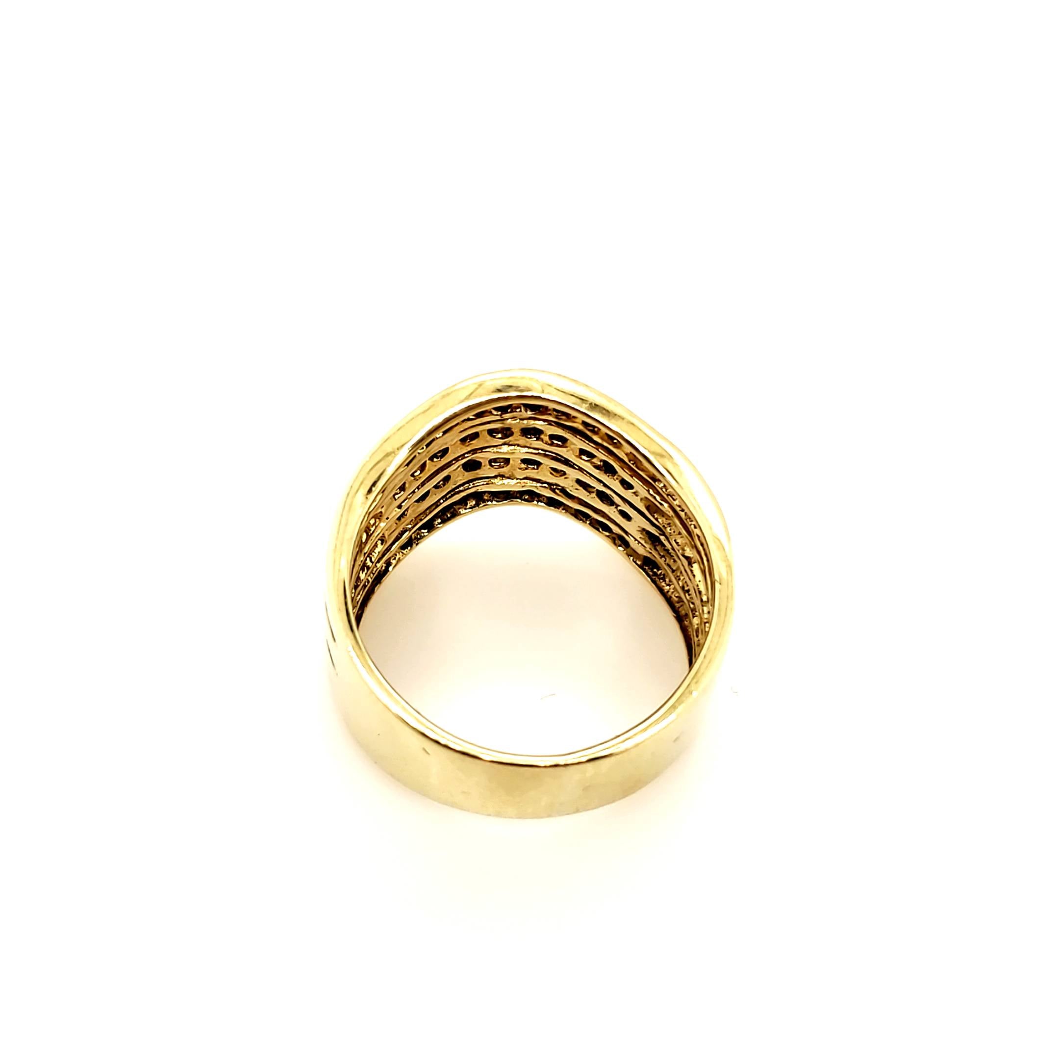 Brillant Damenring Gelbgold 585 Gr.53/54
