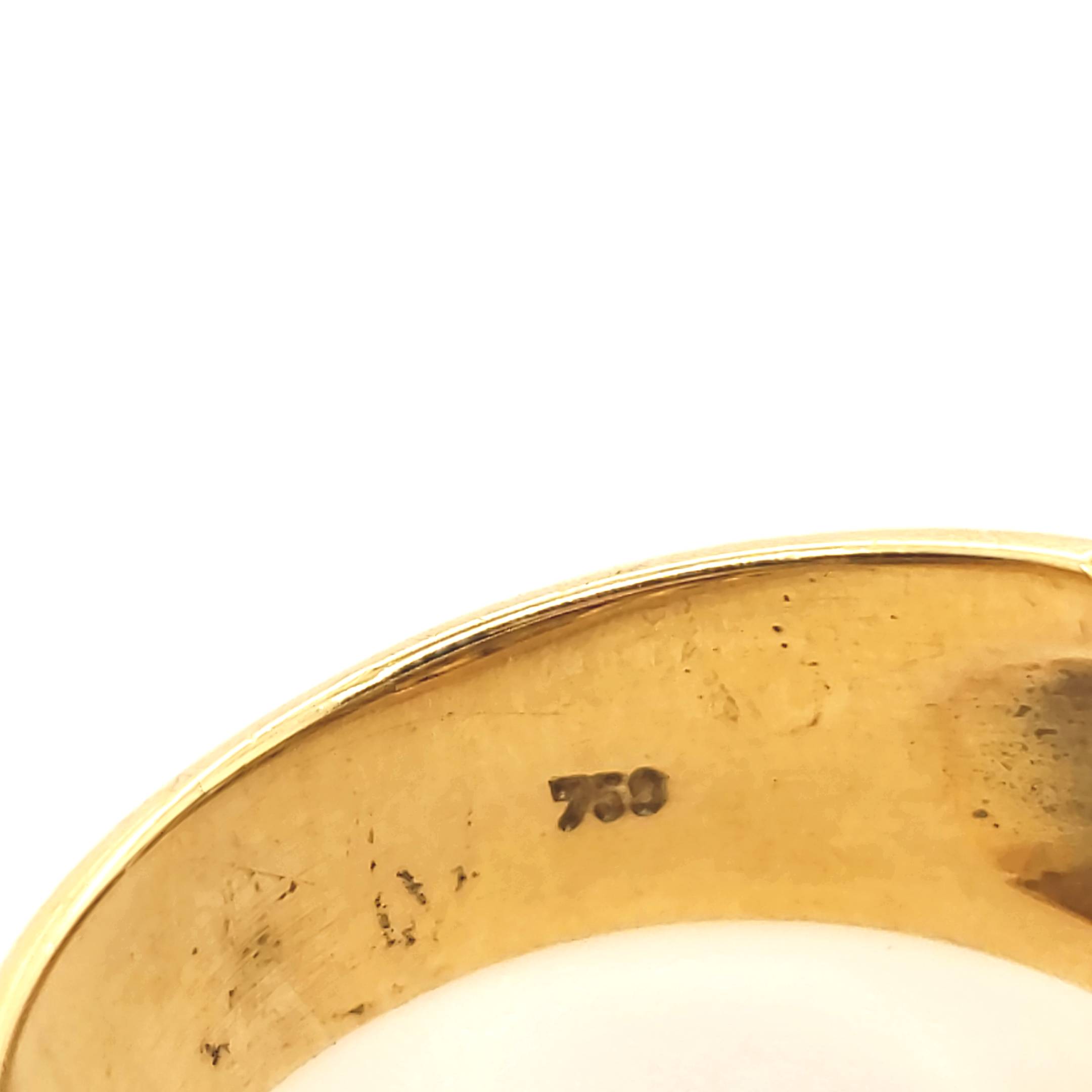 Brillant Damenring Gelbgold 750 Gr.54