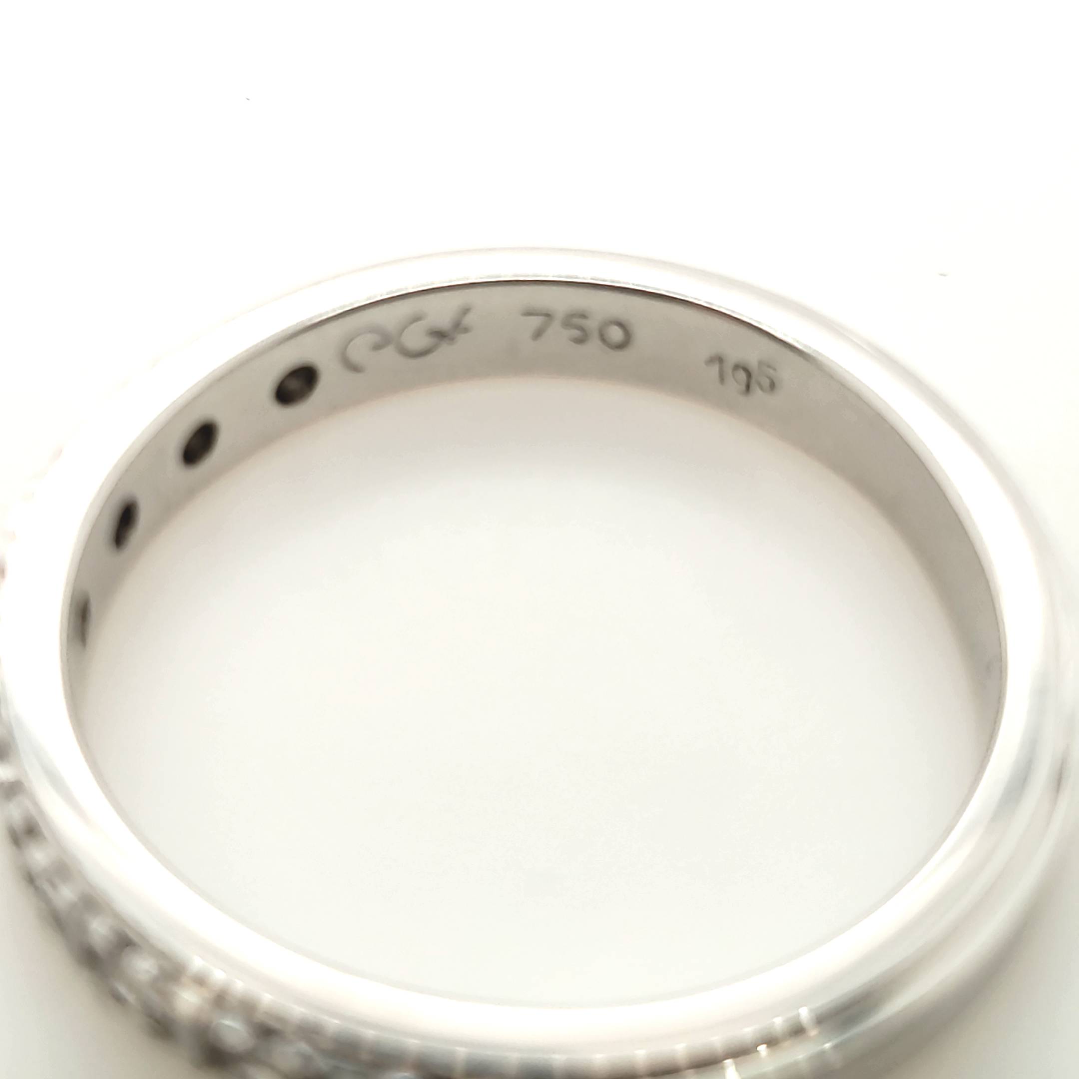 Diamant Ring 750 18kt Weißgold Größe 56,5 ca.0,18ct