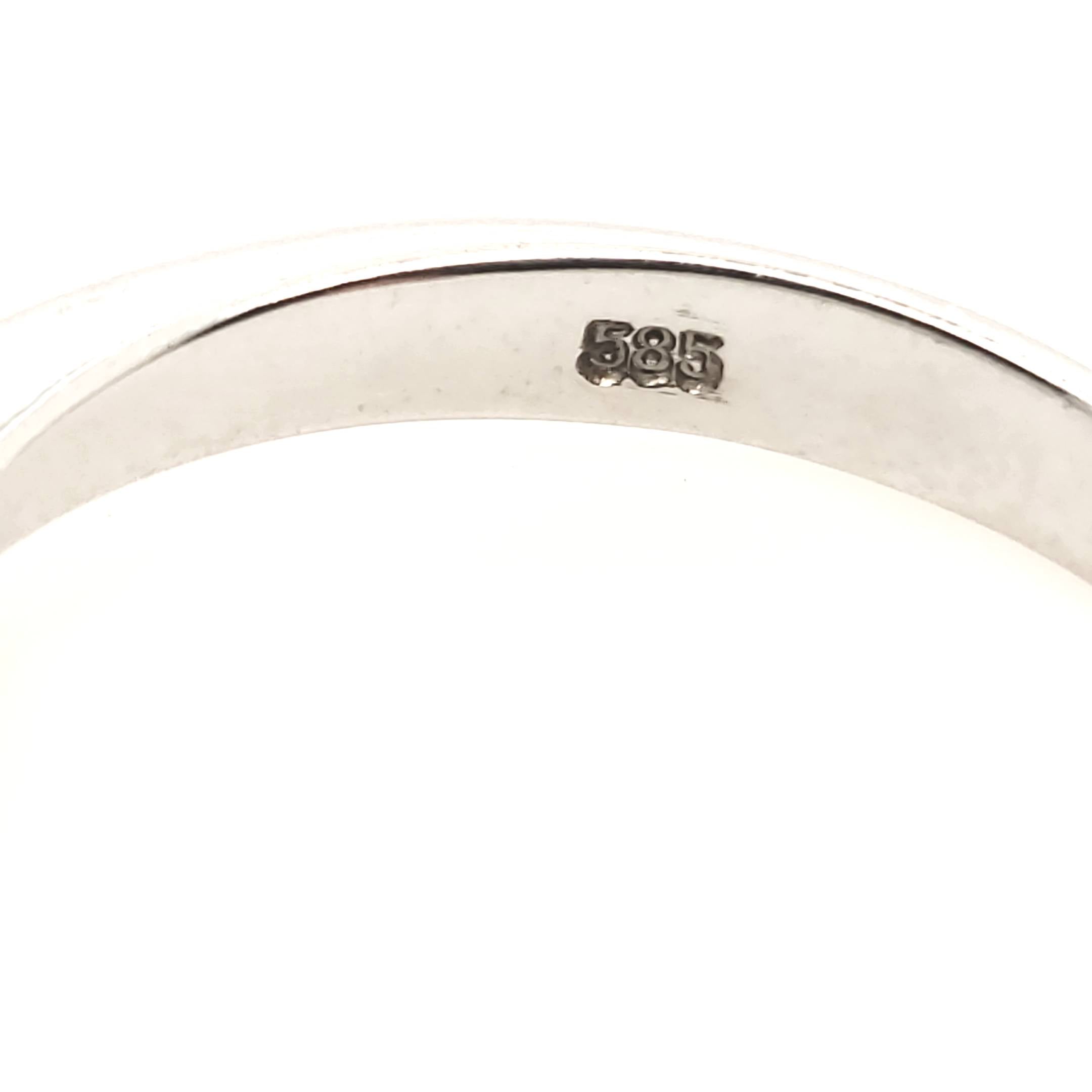 Brillant Ring Weißgold 585 14kt 9 Brillanten ca.0,13ct Größe 57