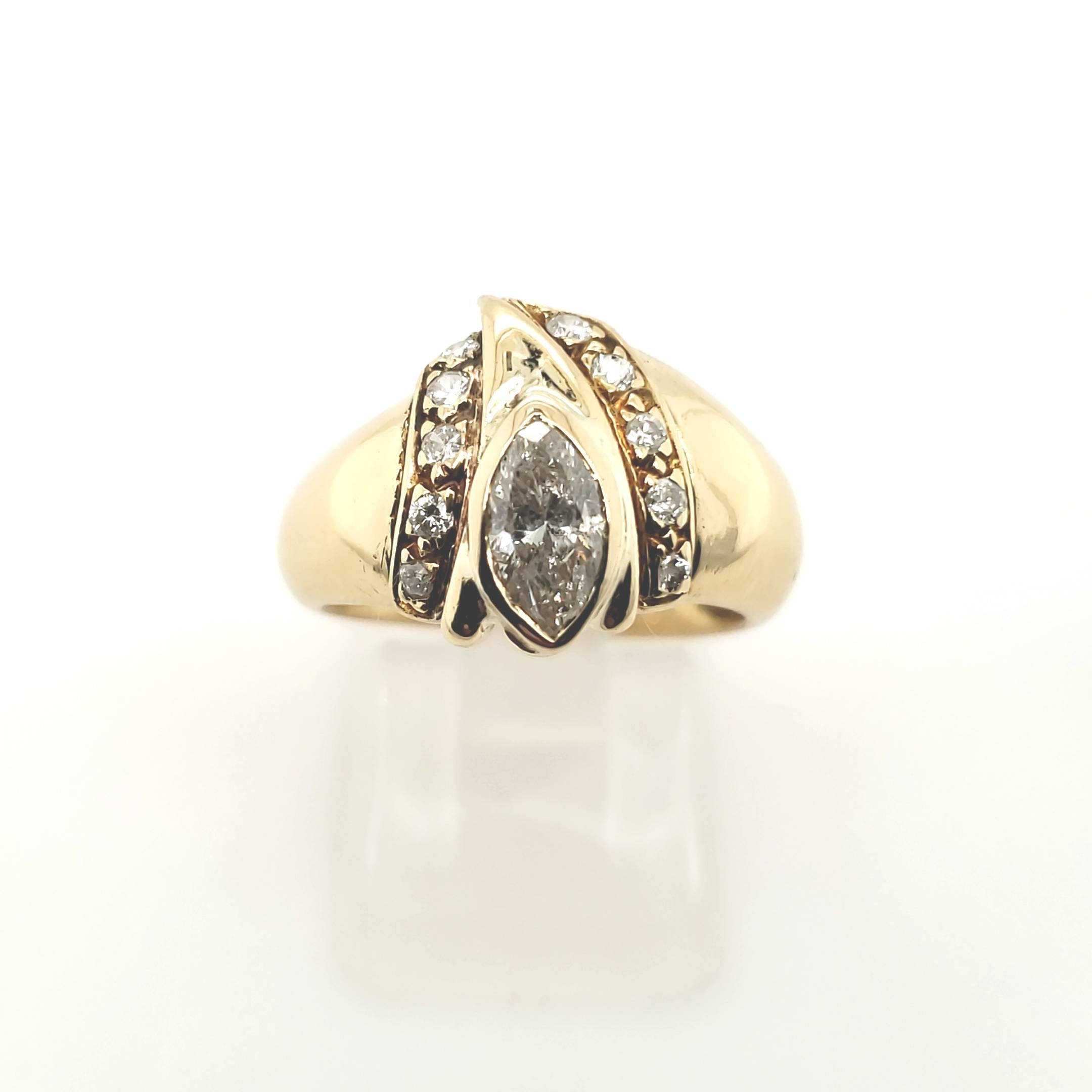 Brillant Ring Gelbgold 750 18kt B