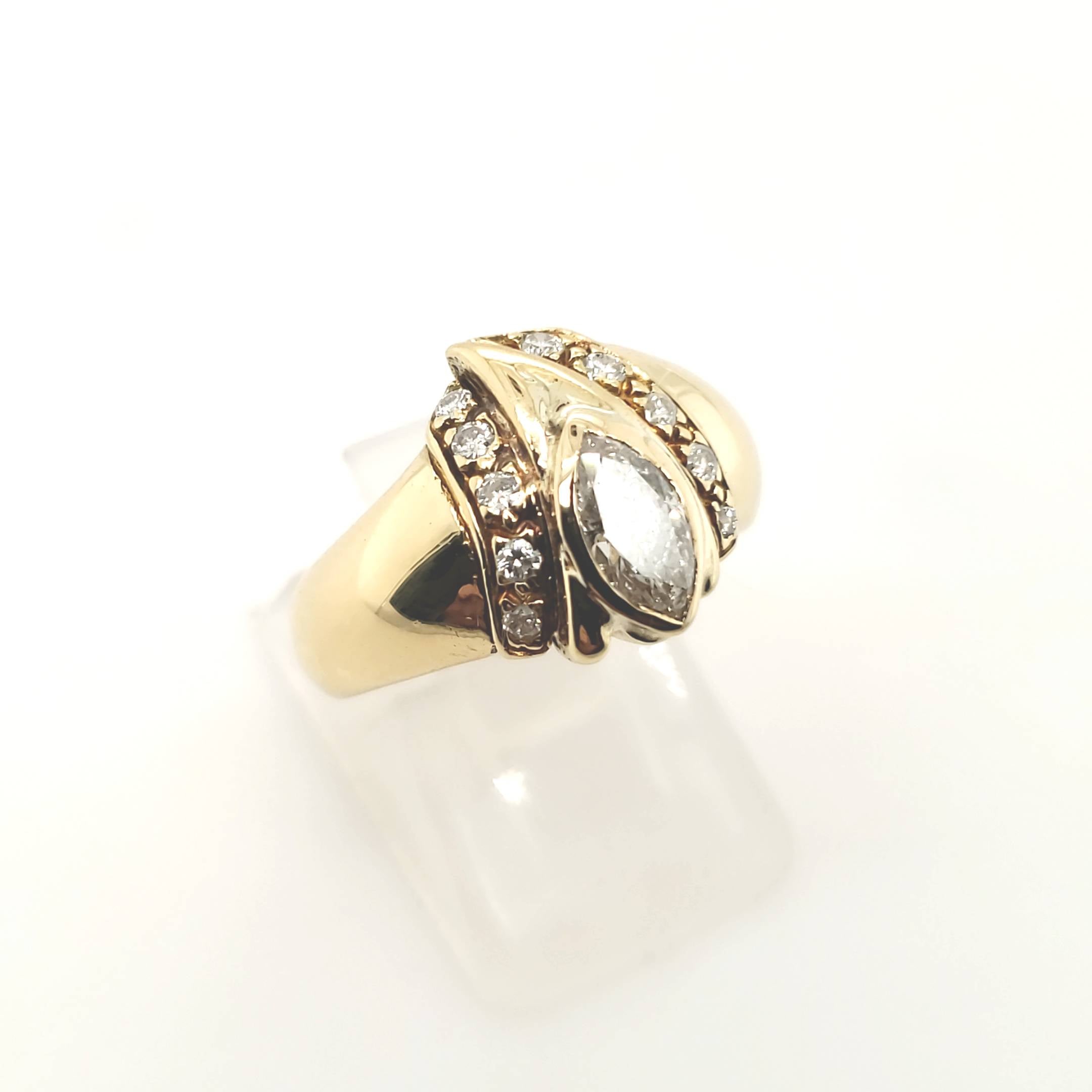 Brillant Ring Gelbgold 750 18kt B