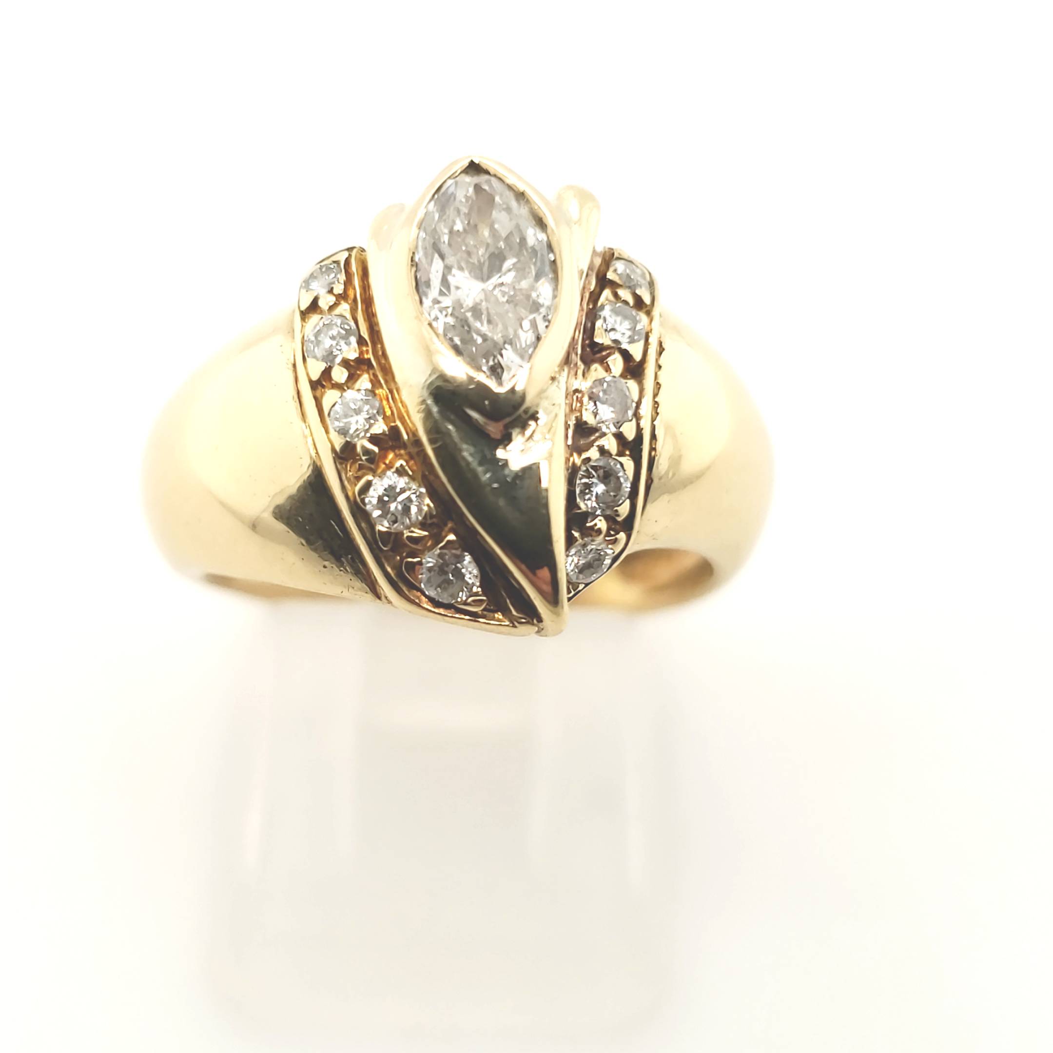 Brillant Ring Gelbgold 750 18kt B