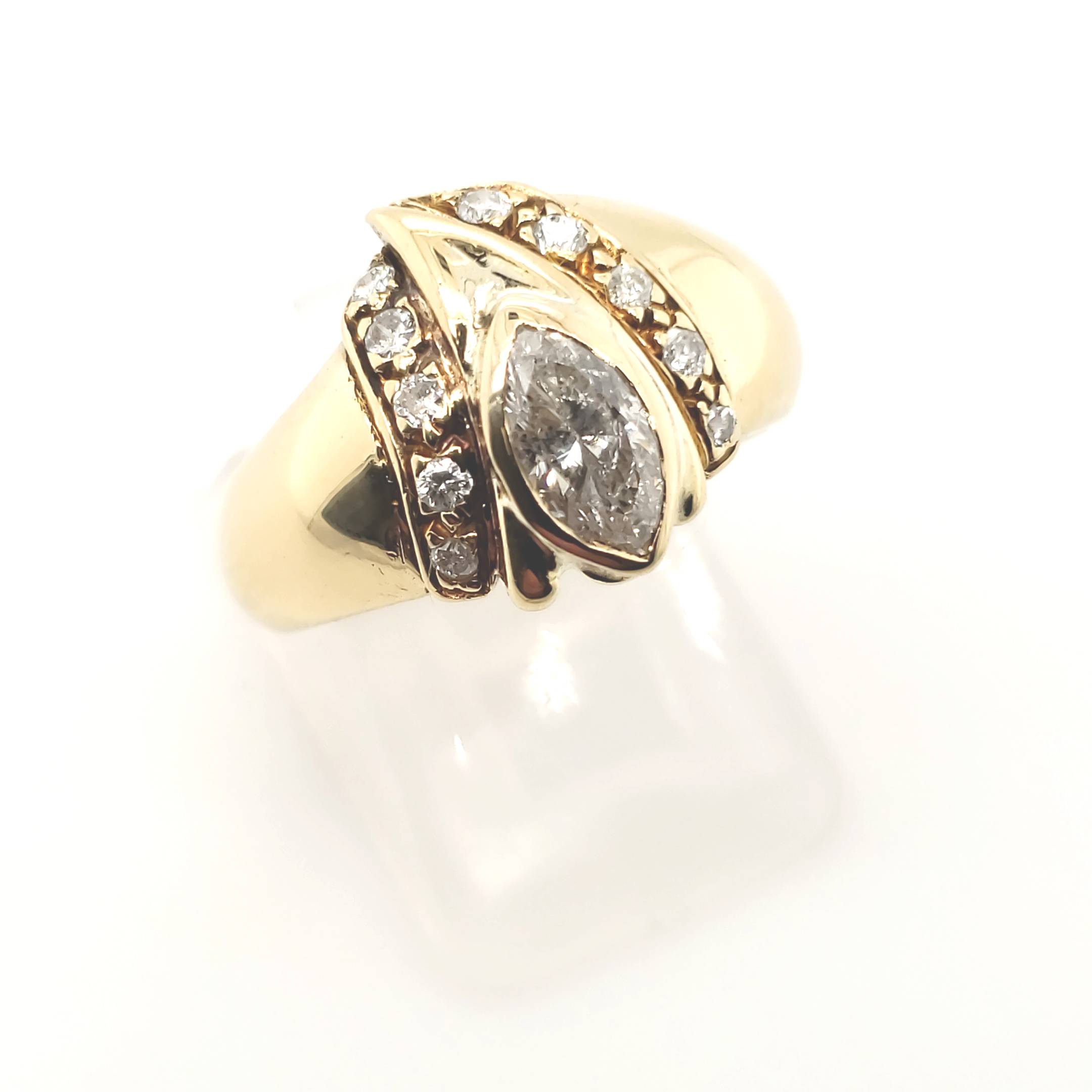 Brillant Ring Gelbgold 750 18kt B