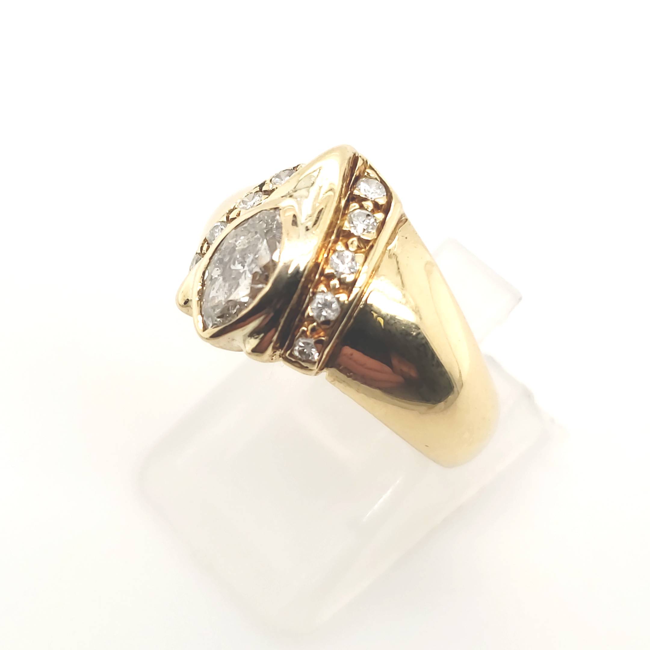 Brillant Ring Gelbgold 750 18kt B