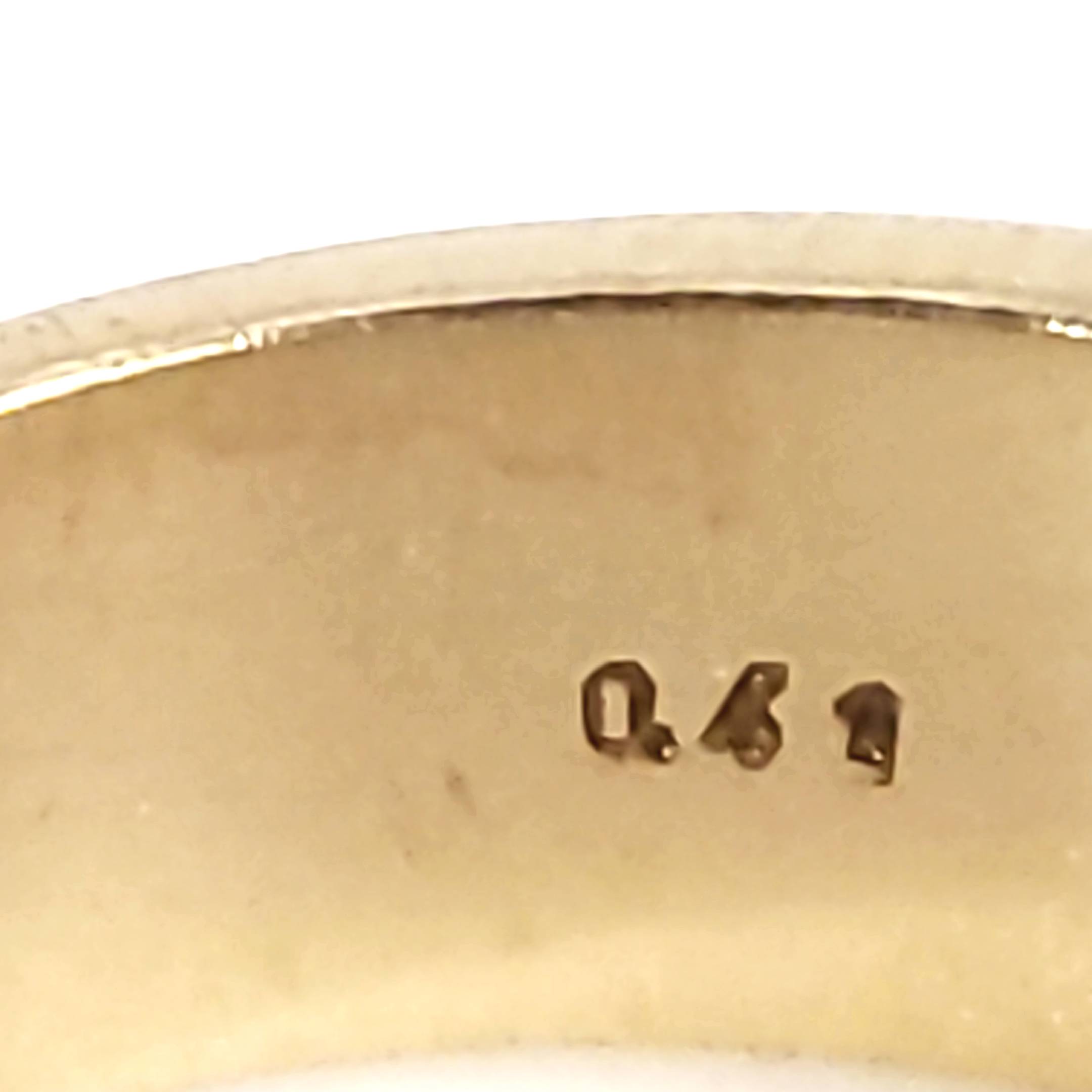 Ring Gelb Gold 585 14kt Größe 55 26 Diamanten 14 Brillanten zusammen ca.0,40ct