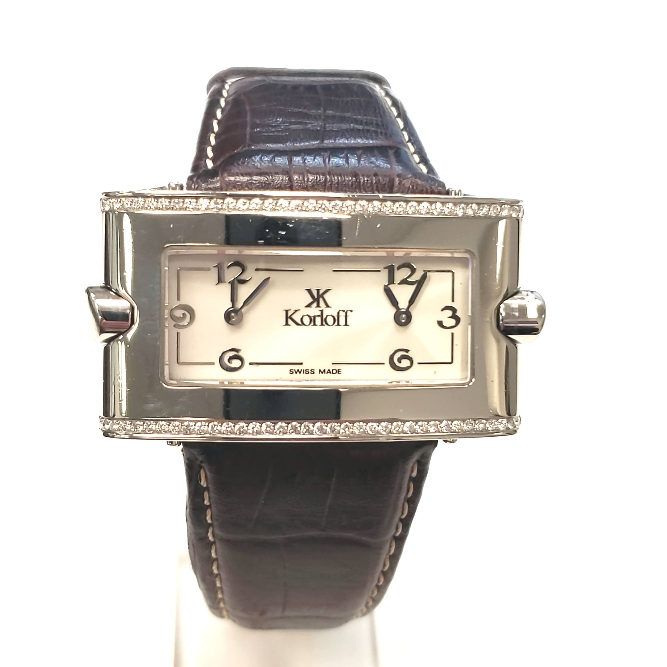 Korloff Duo Time Paris Referenz GKH2 Quarz 74 Brillanten