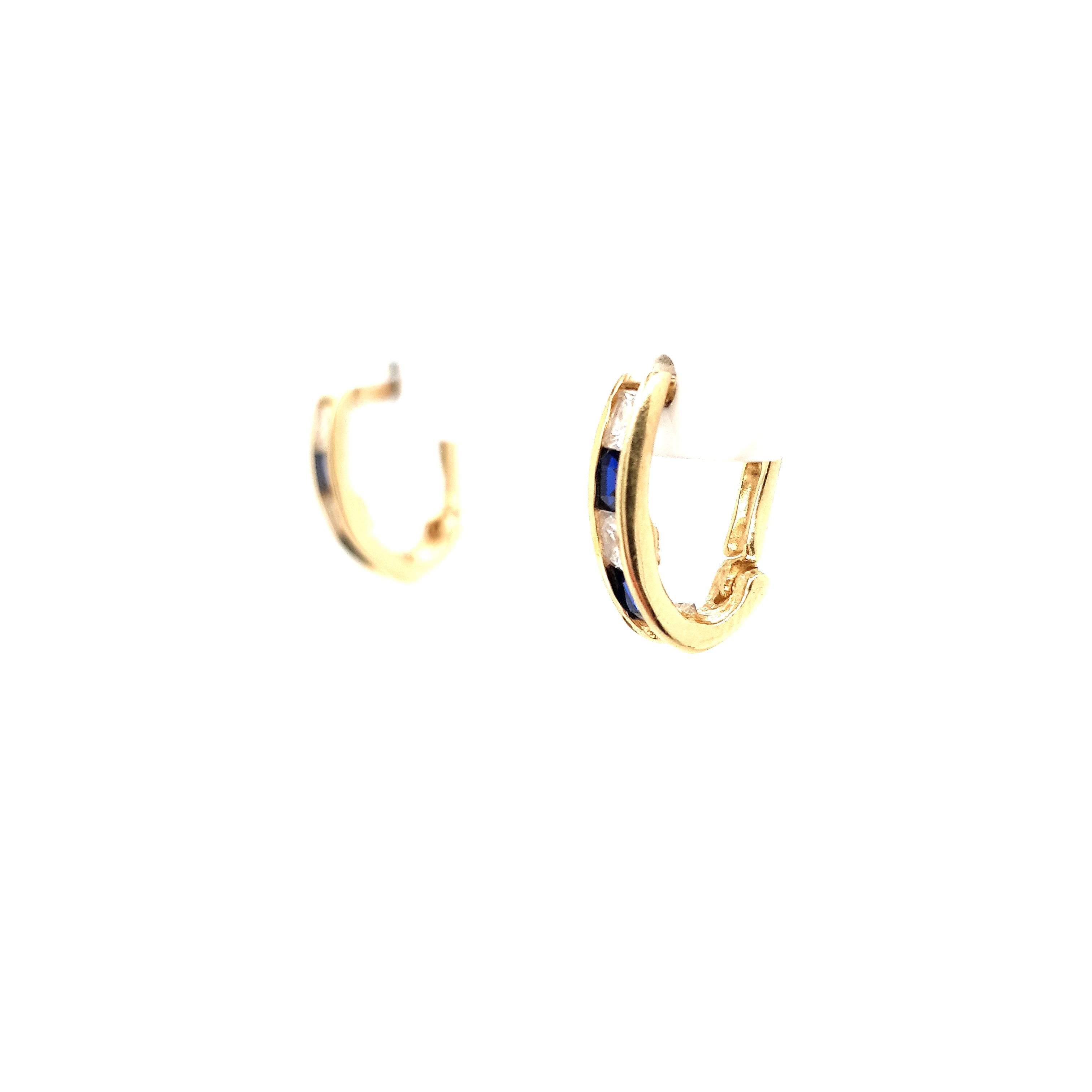 Ohrringe Creolen Gelbgold 585/14kt mit Zirkonia