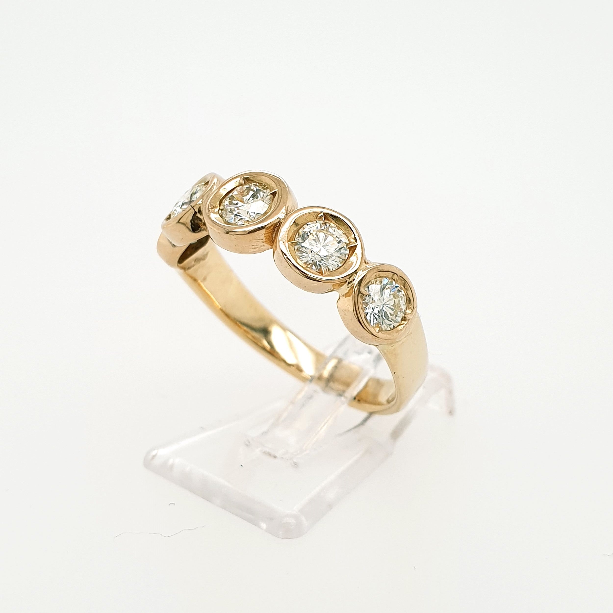 Brillant 1ct Ring 585 Gelbgold 14 kt Gr. 60