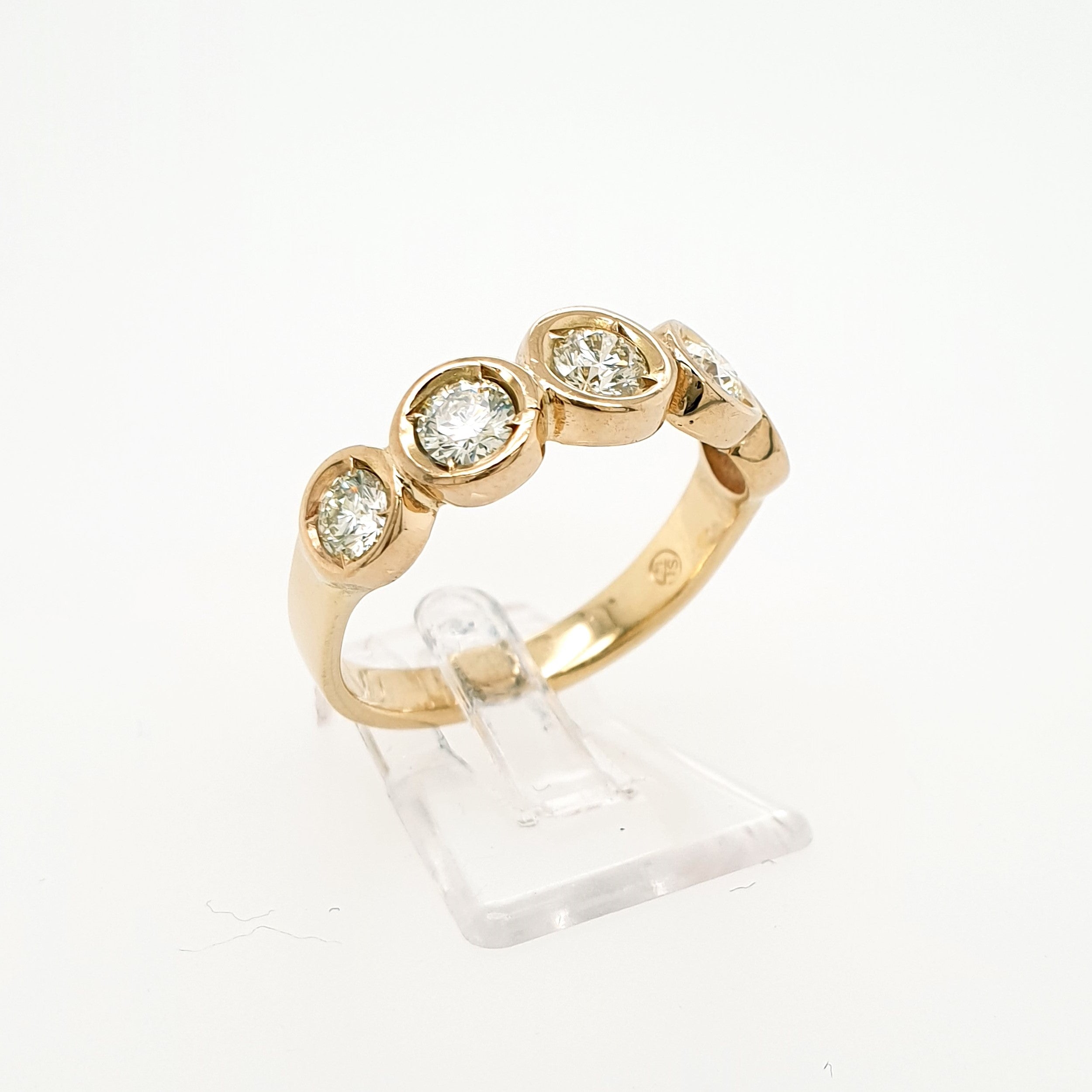 Brillant 1ct Ring 585 Gelbgold 14 kt Gr. 60