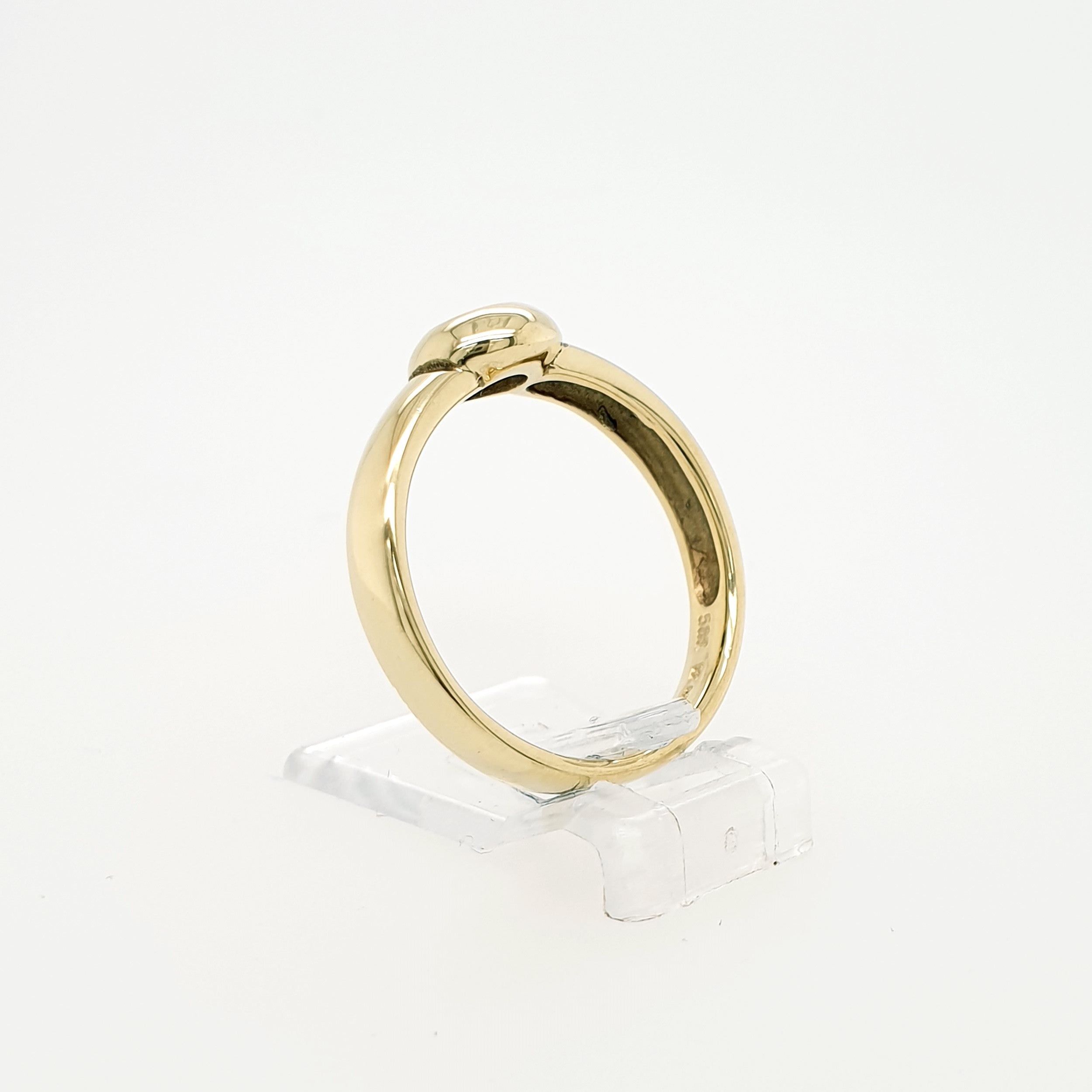 Brillant Solitär Ring 585 Gelbgold 14kt Gr.55