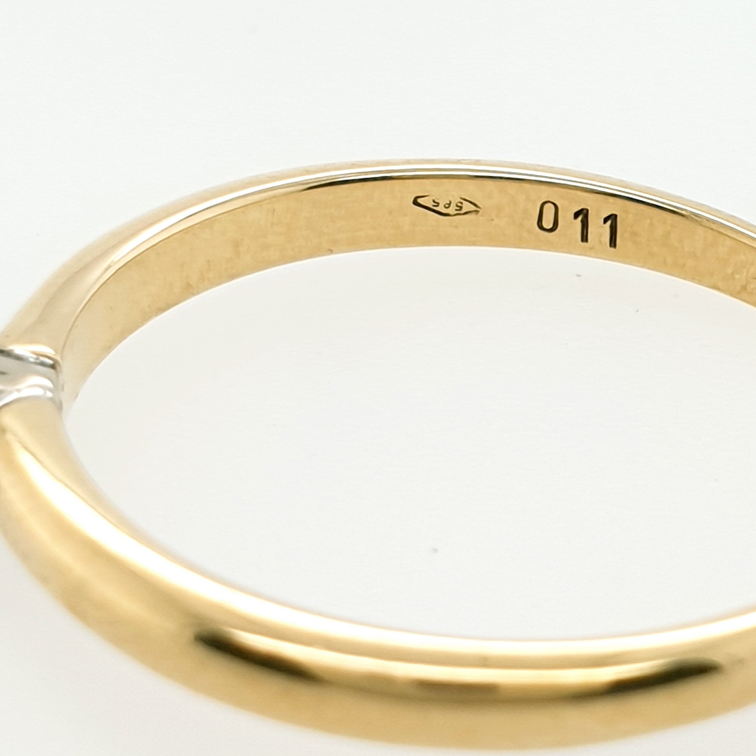 Brillant 0,1ct Ring 585 Gelbgold 14kt Gr.56