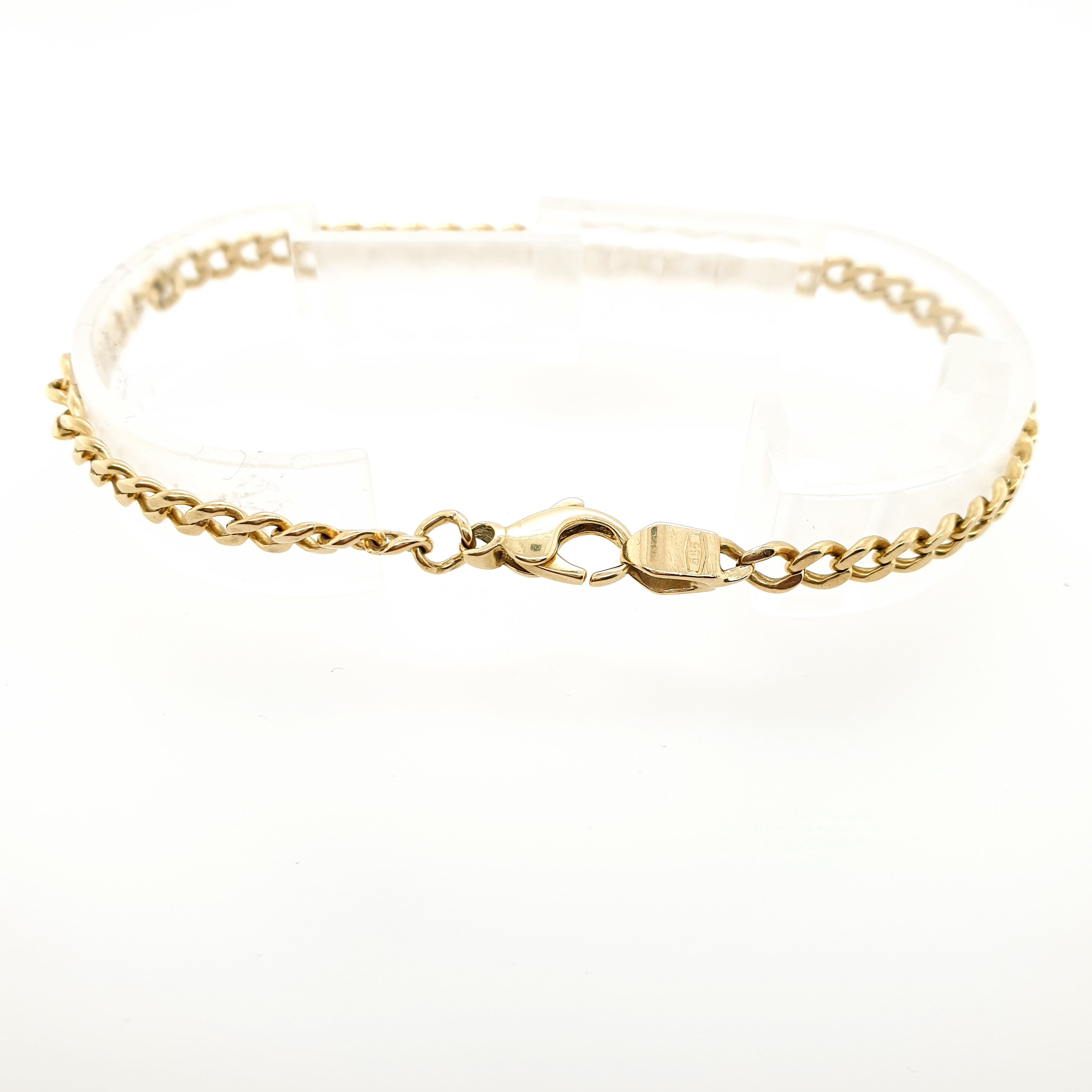 Gold Armband L: 21 cm 585 14kt