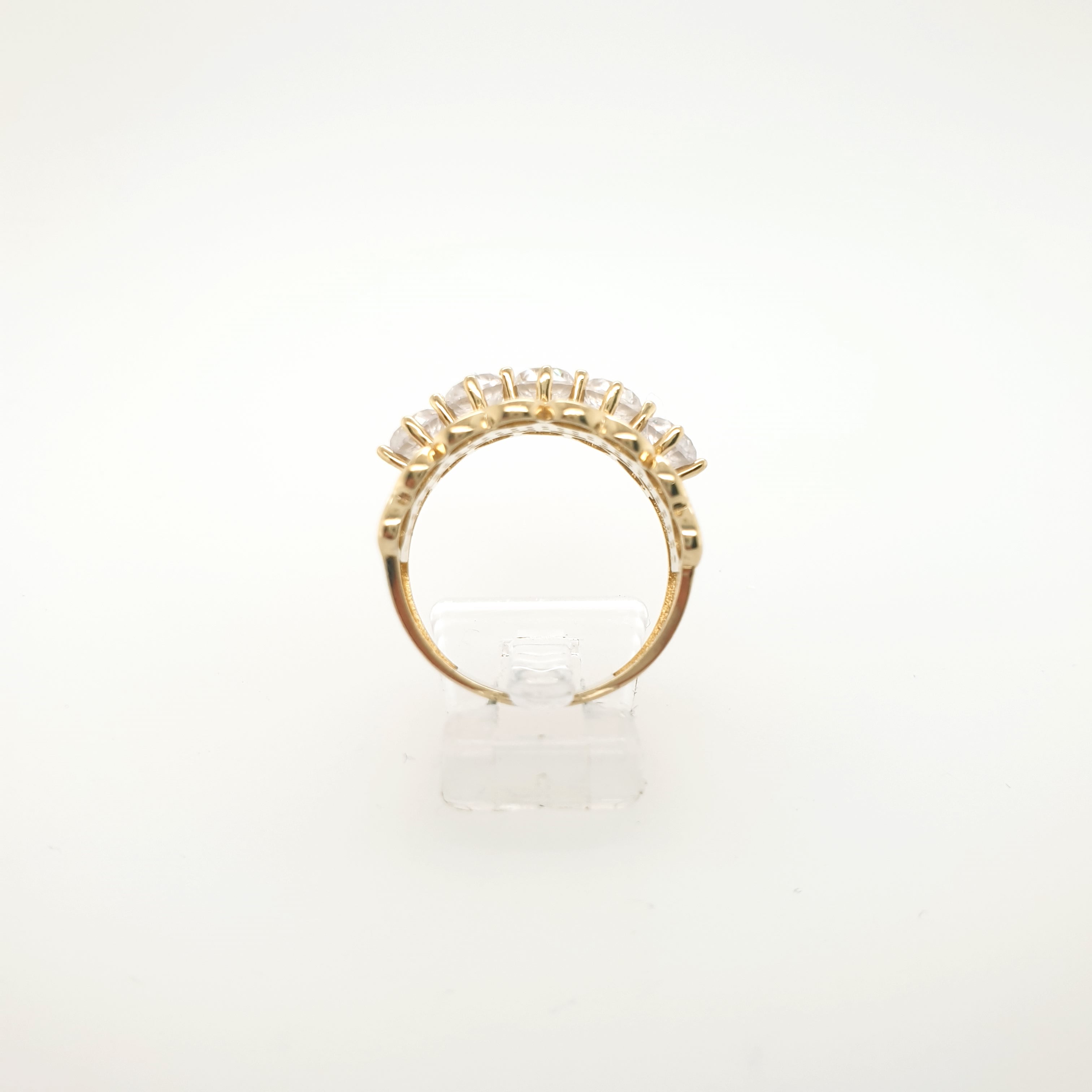 Damenring 585 Gelbgold 14 Karat Gr.55 Zirkon