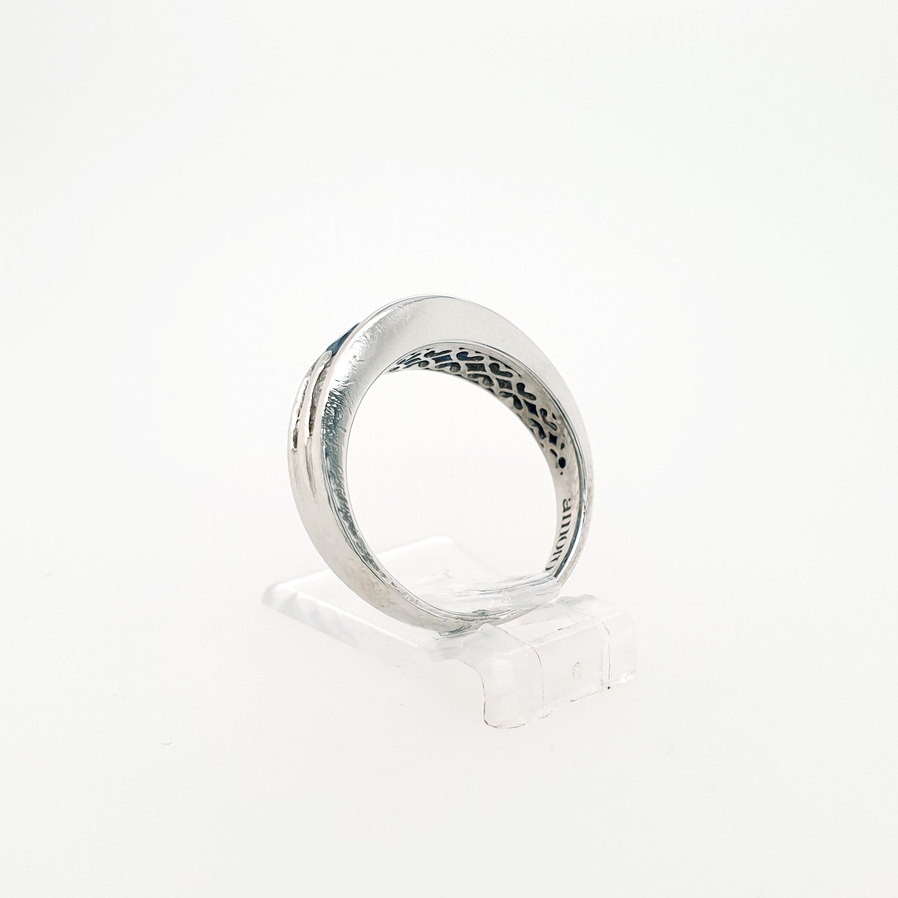Brillant Diamant Saphir Ring 585 Weißgold 14kt Gr.53
