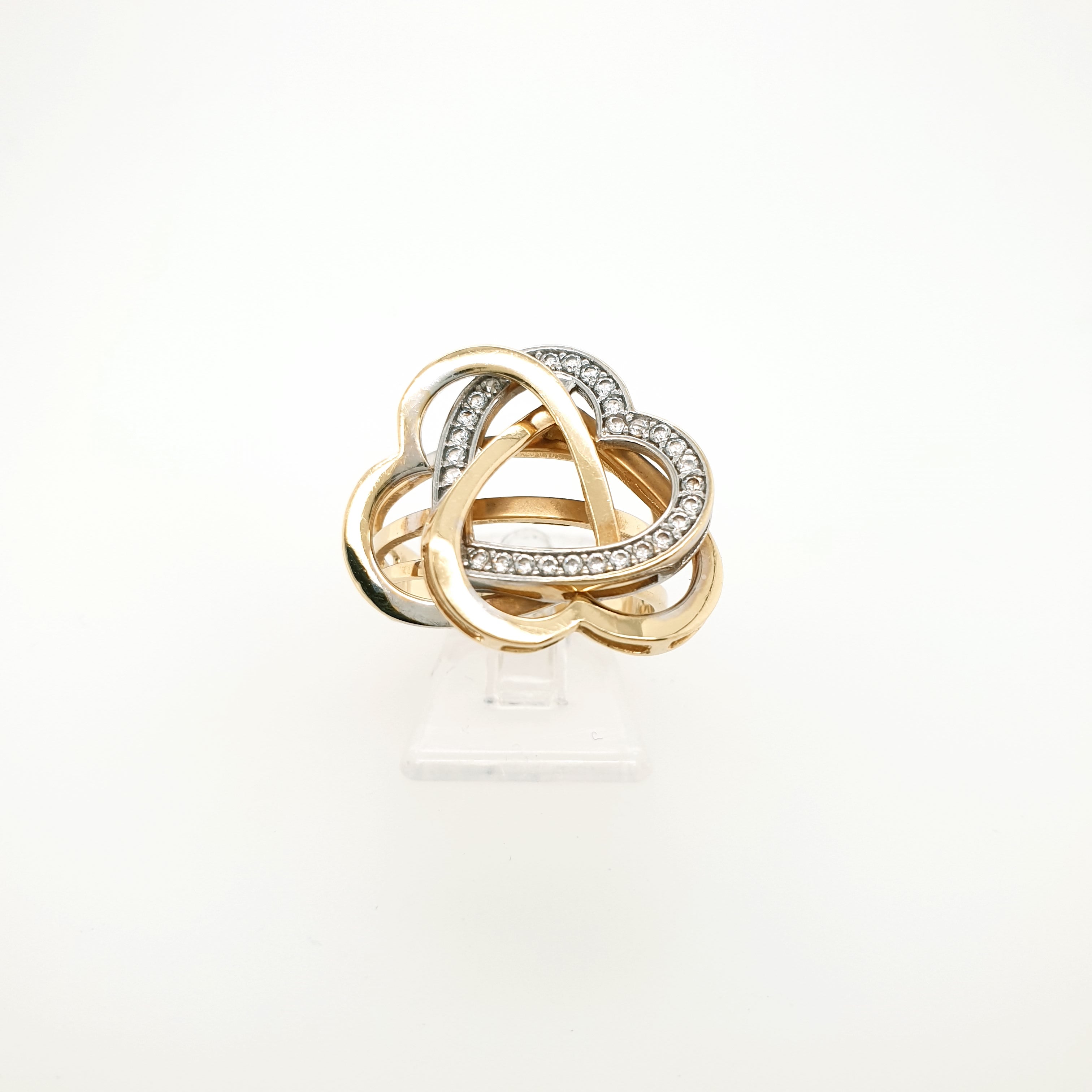 Damenring 585 Herz Gelbgold 14kt Gr. 56