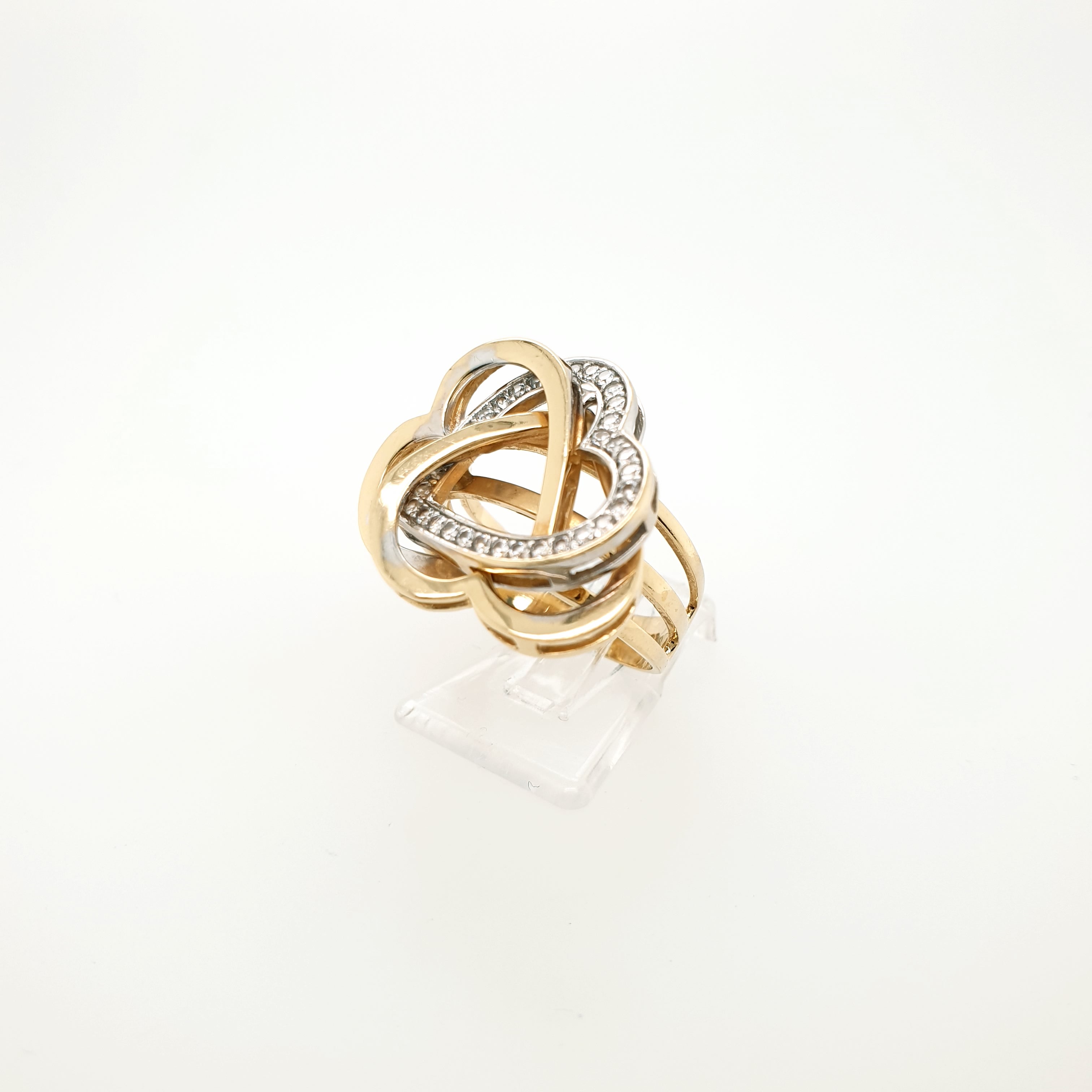 Damenring 585 Herz Gelbgold 14kt Gr. 56