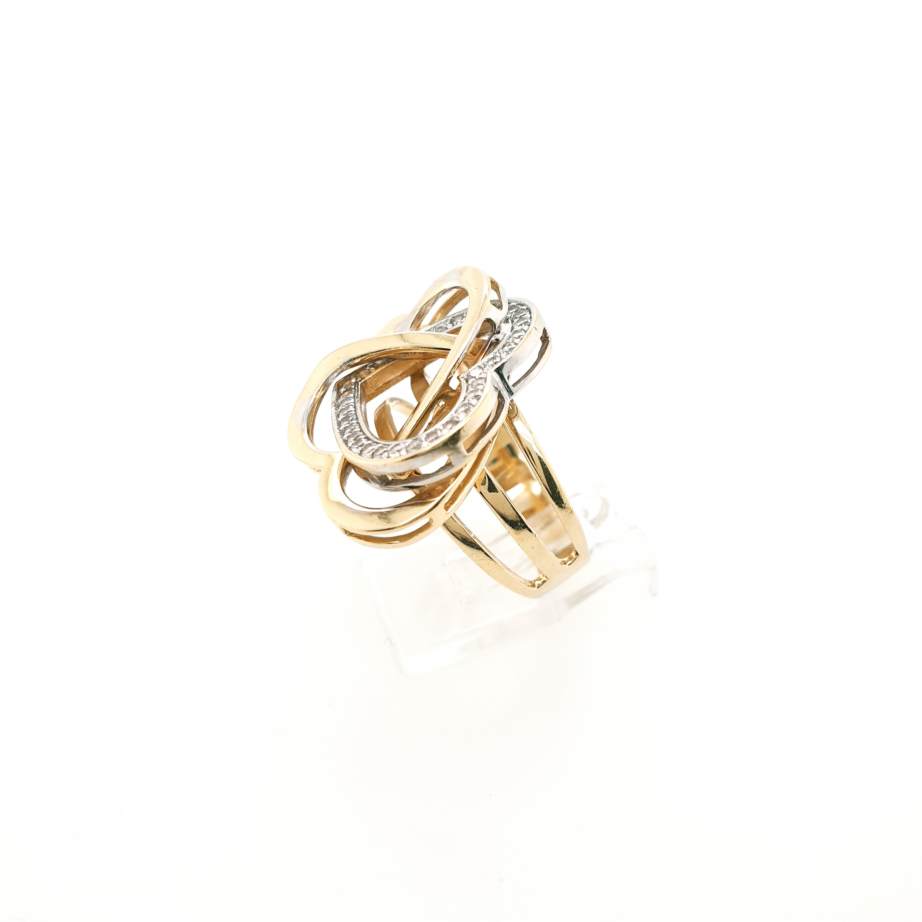 Damenring 585 Herz Gelbgold 14kt Gr. 56