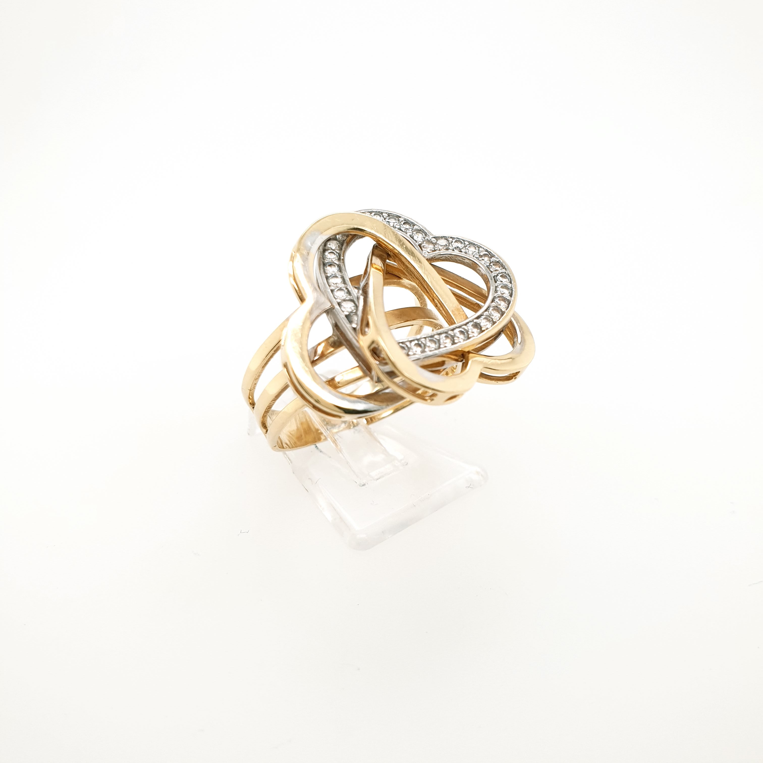 Damenring 585 Herz Gelbgold 14kt Gr. 56