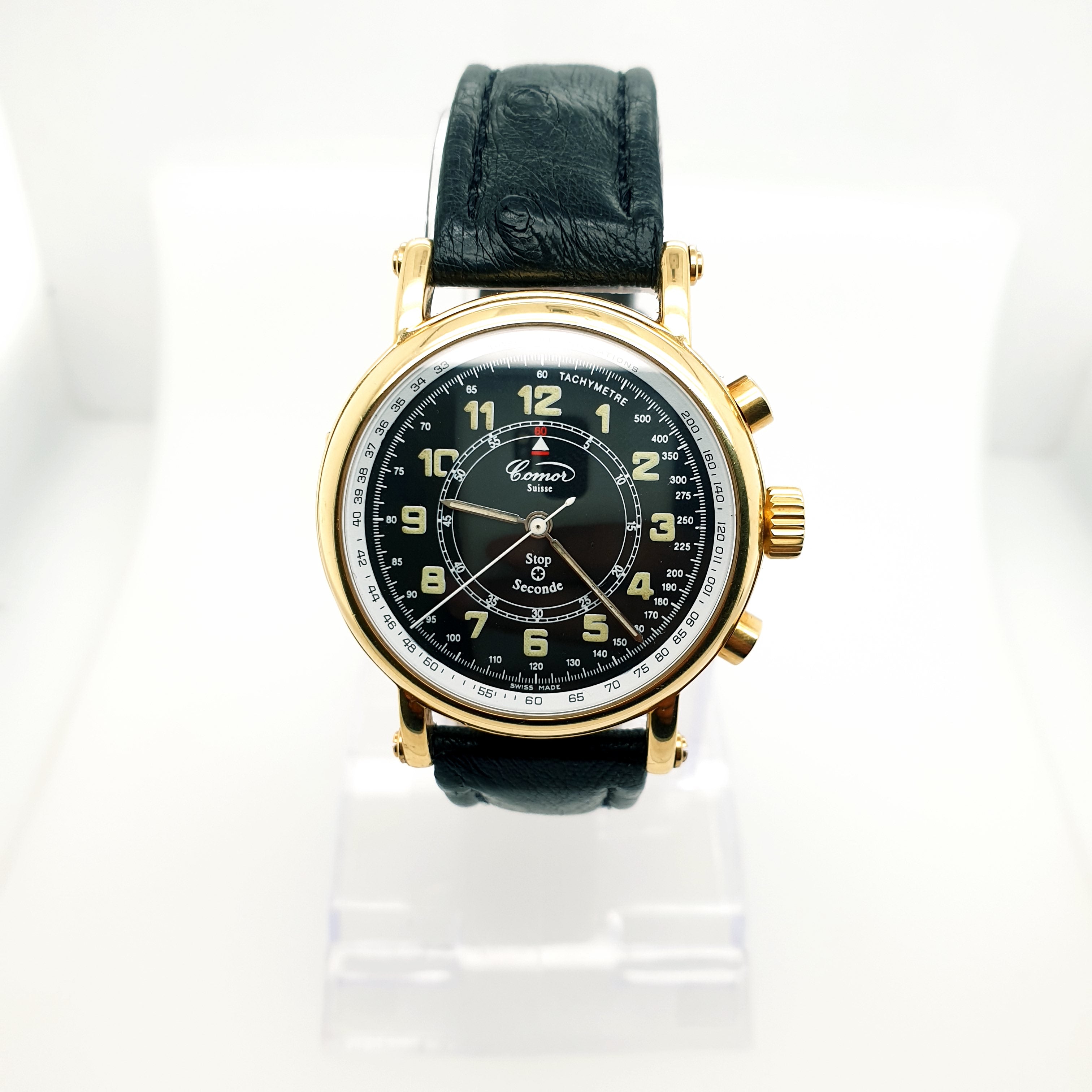 Herrenarmbanduhr "Comor Stop Seconde" Chronograph Handaufzug