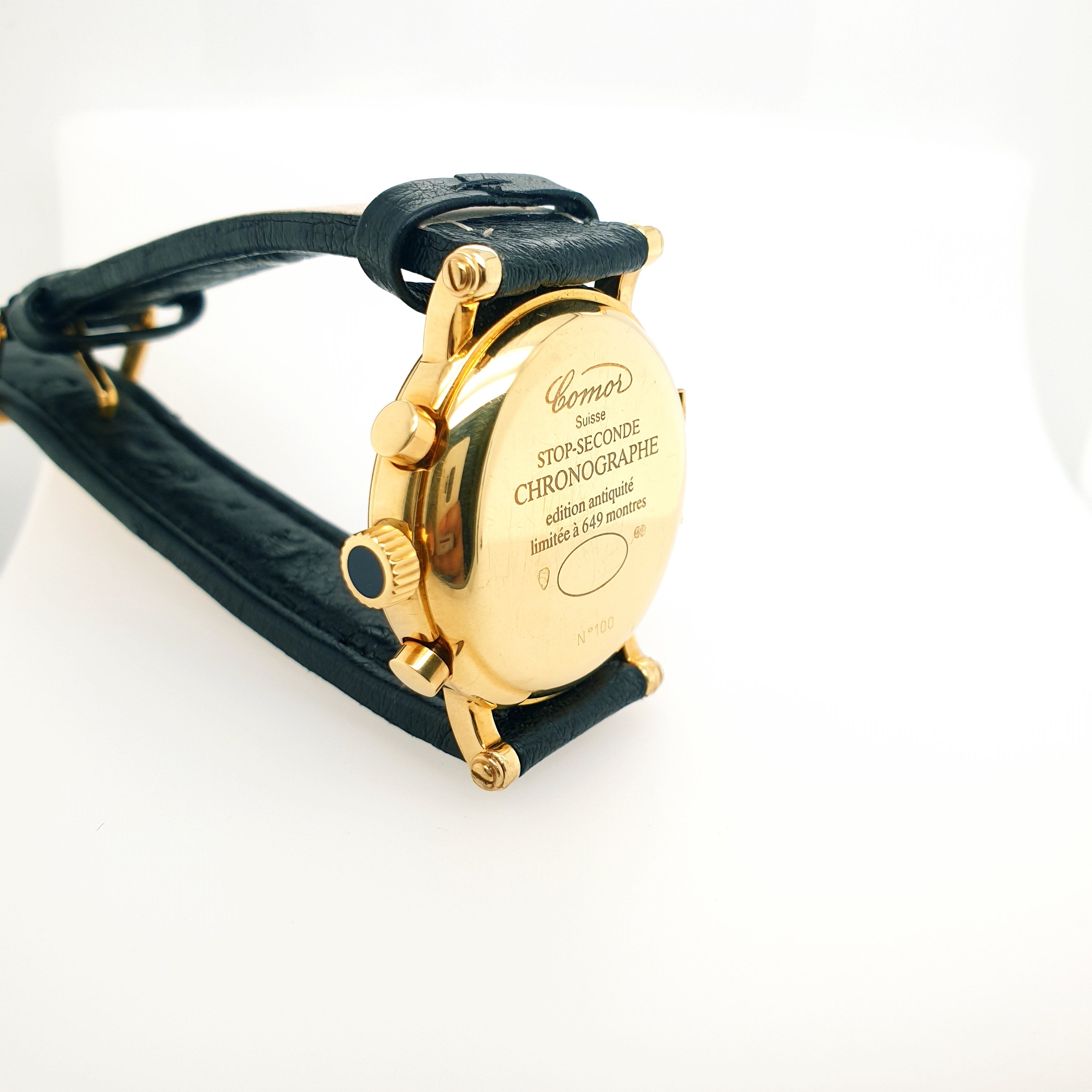 Herrenarmbanduhr "Comor Stop Seconde" Chronograph Handaufzug