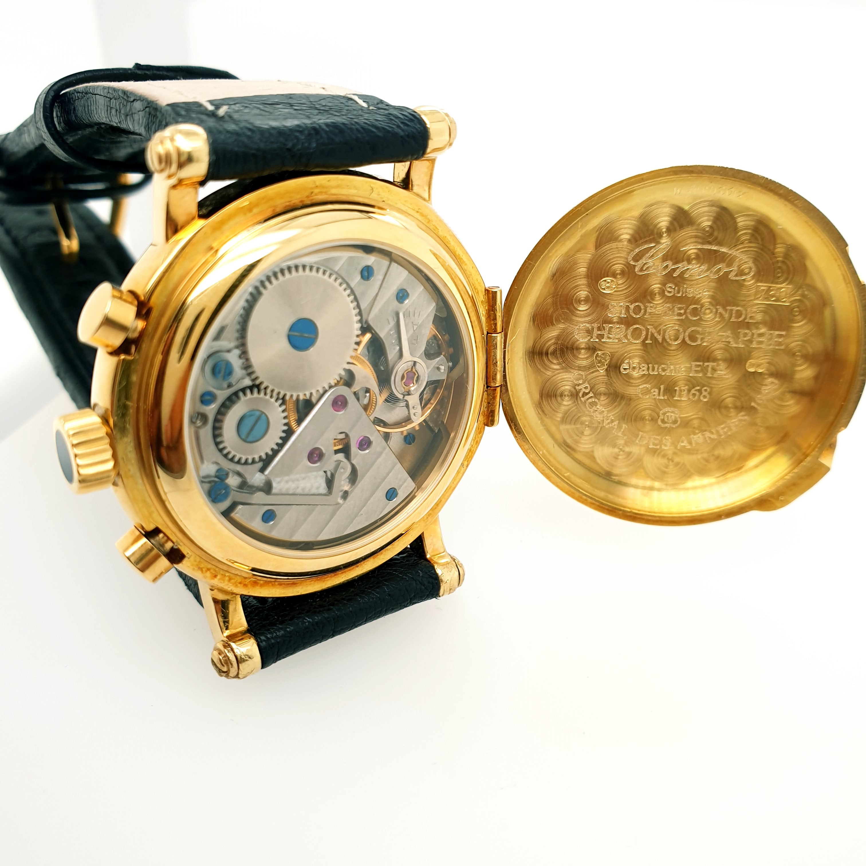Herrenarmbanduhr "Comor Stop Seconde" Chronograph Handaufzug