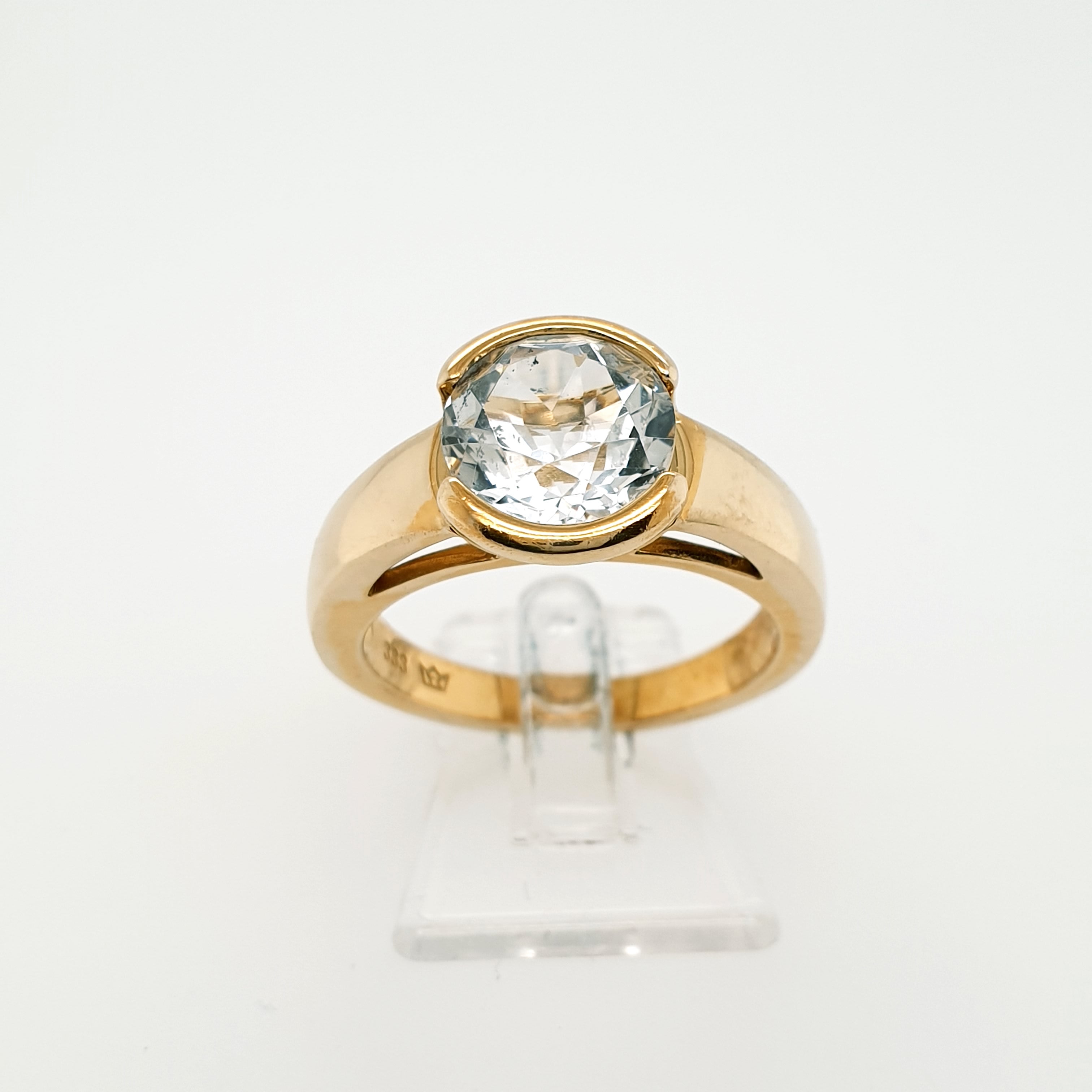 Damenring 333 Gelbgold mit Zirkonia