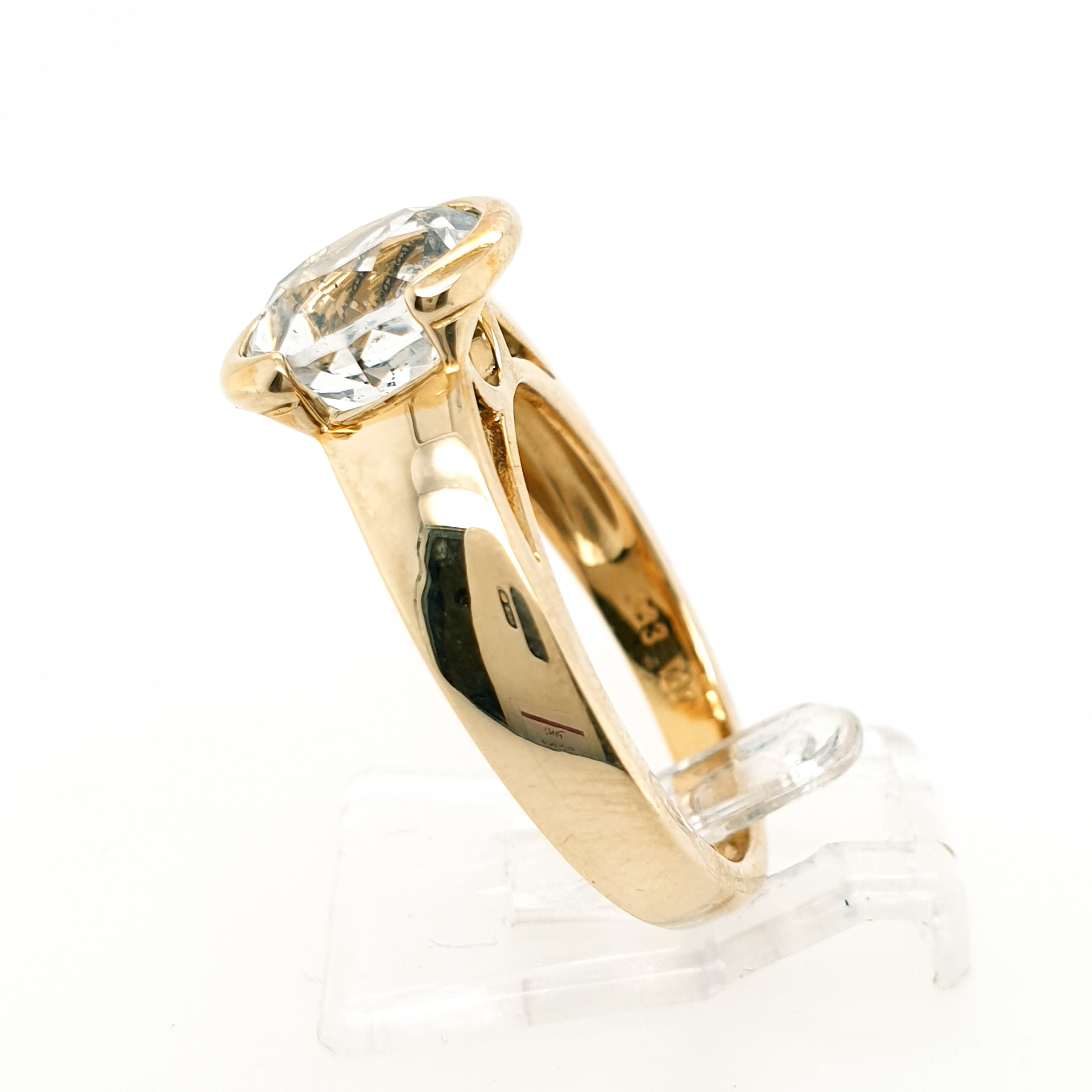 Damenring 333 Gelbgold mit Zirkonia