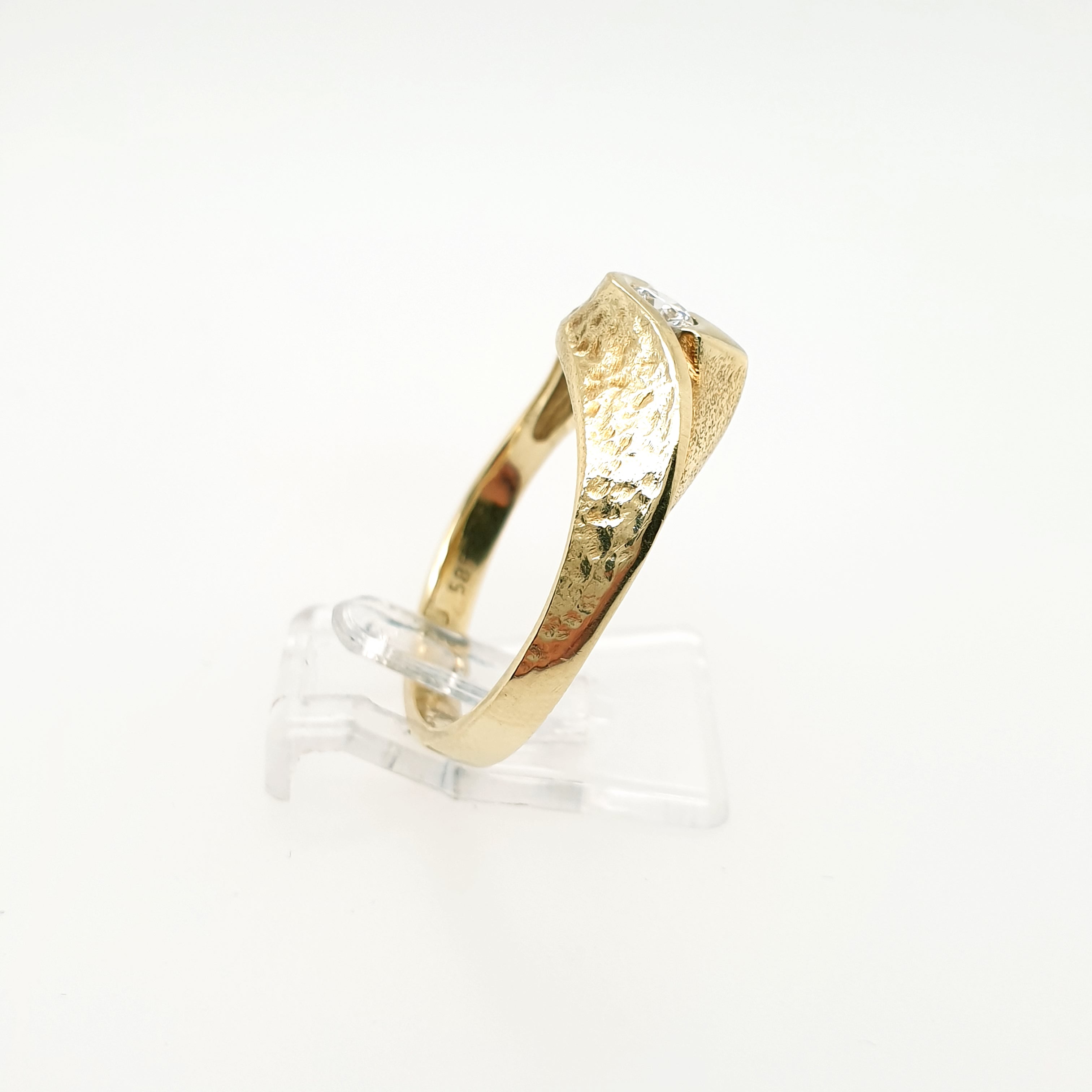 Damenring Brillant 585/14kt Gelbgold Gr. 62