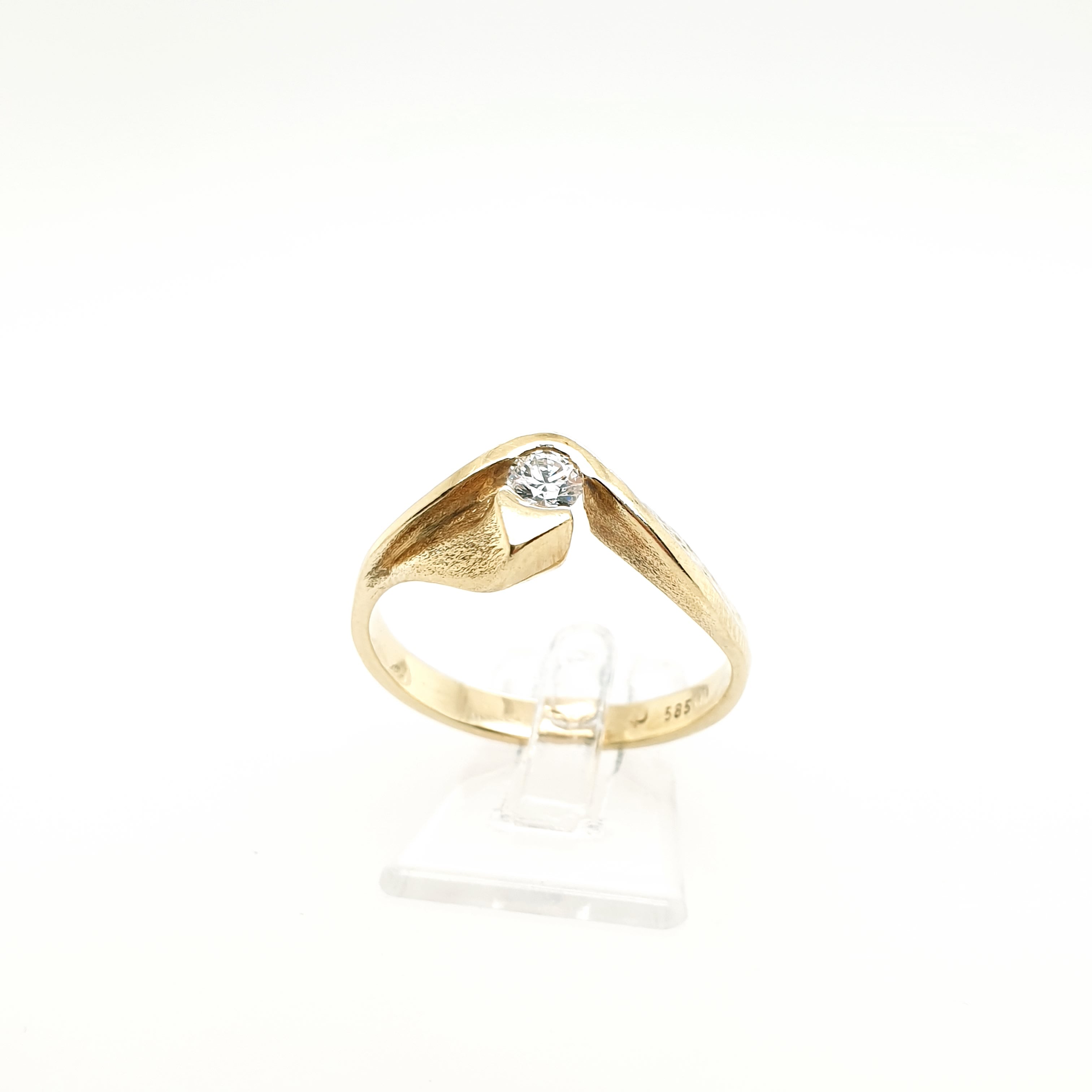 Damenring Brillant 585/14kt Gelbgold Gr. 62