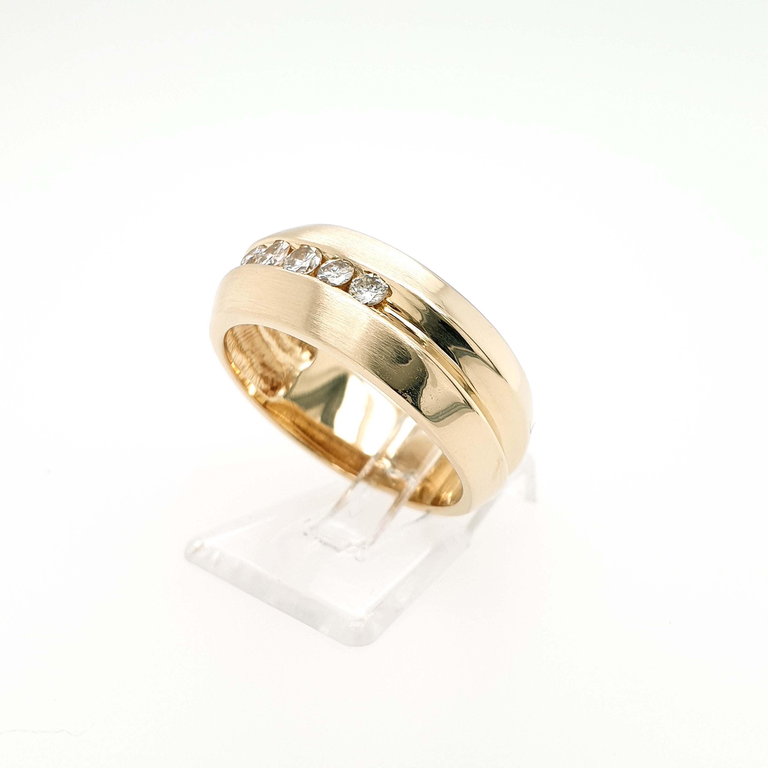 Brillant Ring 585 Gelbgold 14kt Gr.57
