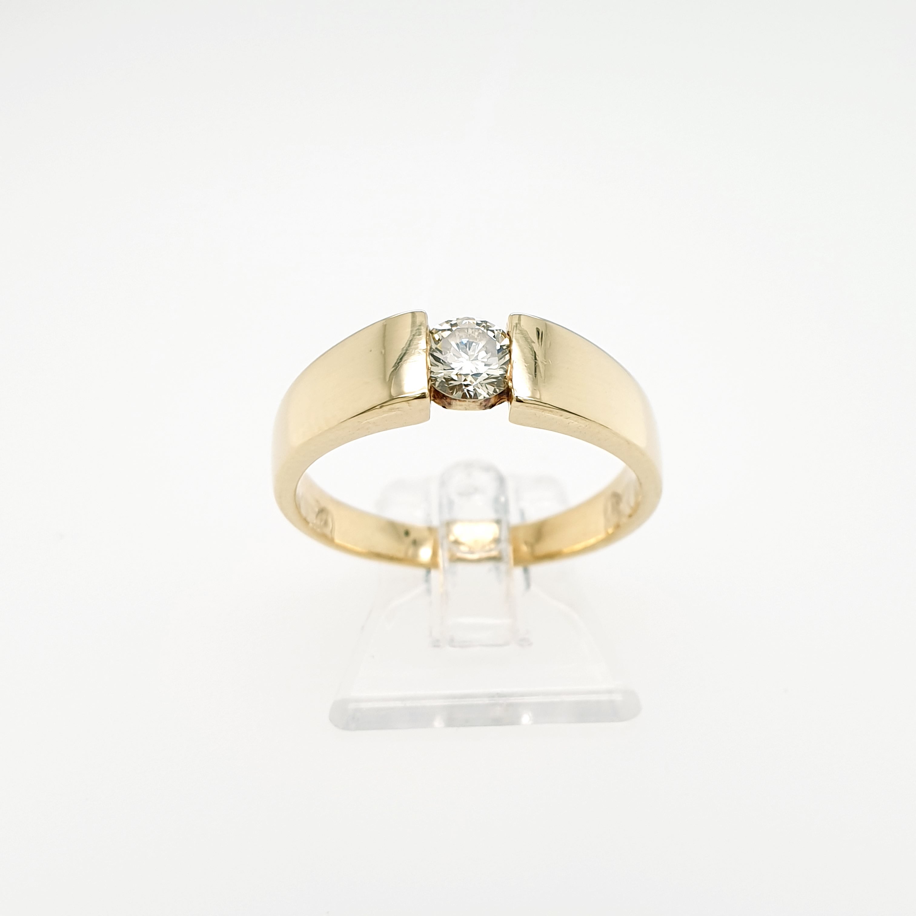 Brillant 0,25ct Ring 585 Gelbgold 14kt Gr. 58