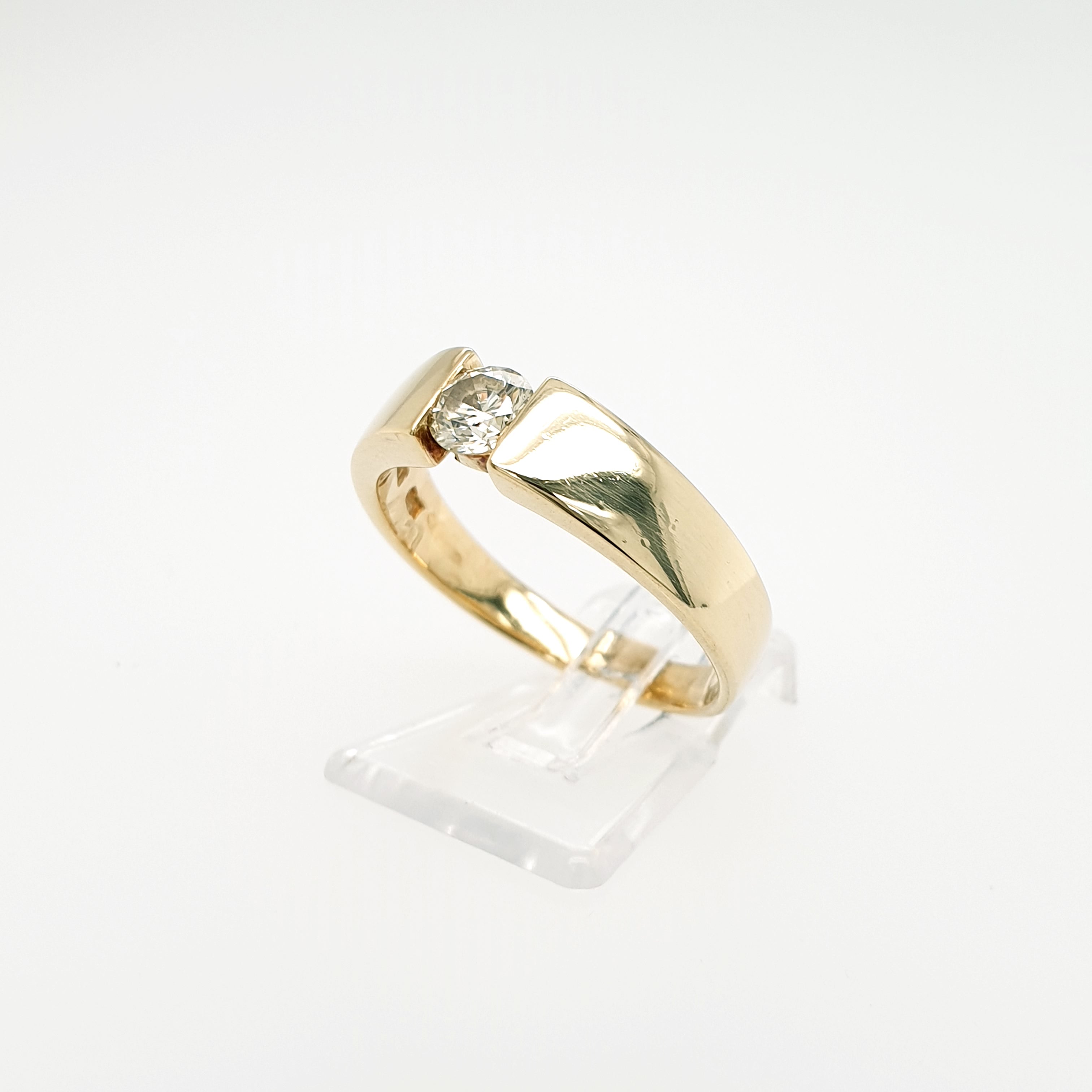 Brillant 0,25ct Ring 585 Gelbgold 14kt Gr. 58