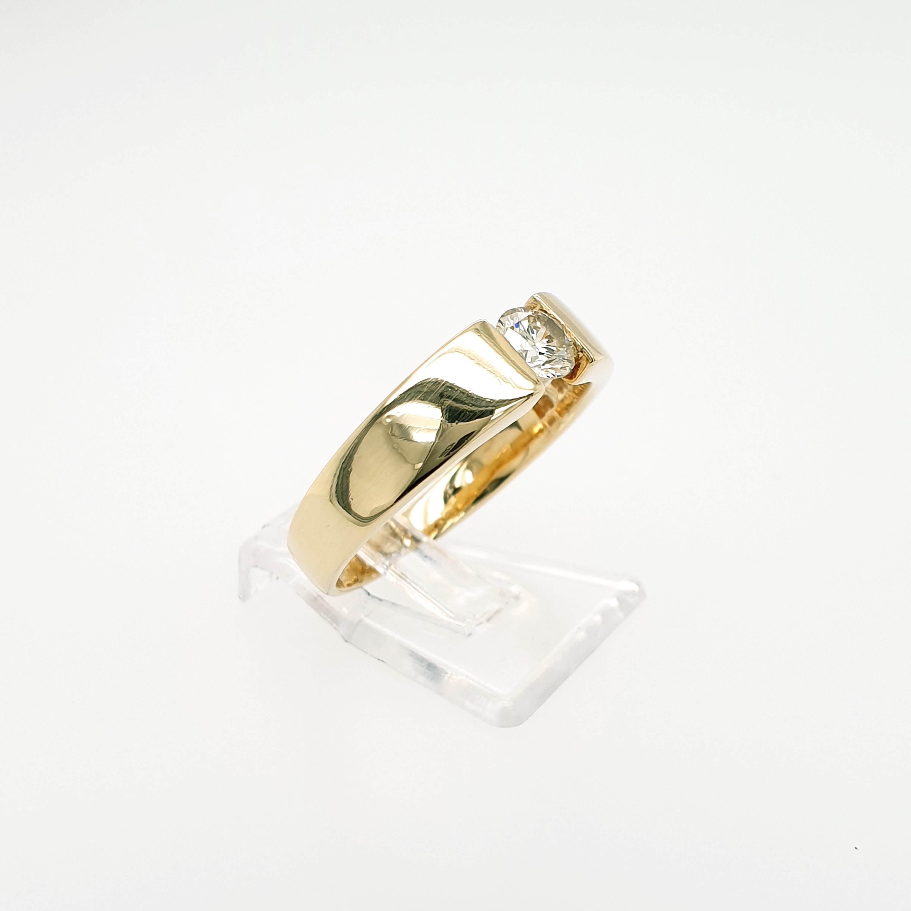 Brillant 0,25ct Ring 585 Gelbgold 14kt Gr. 58
