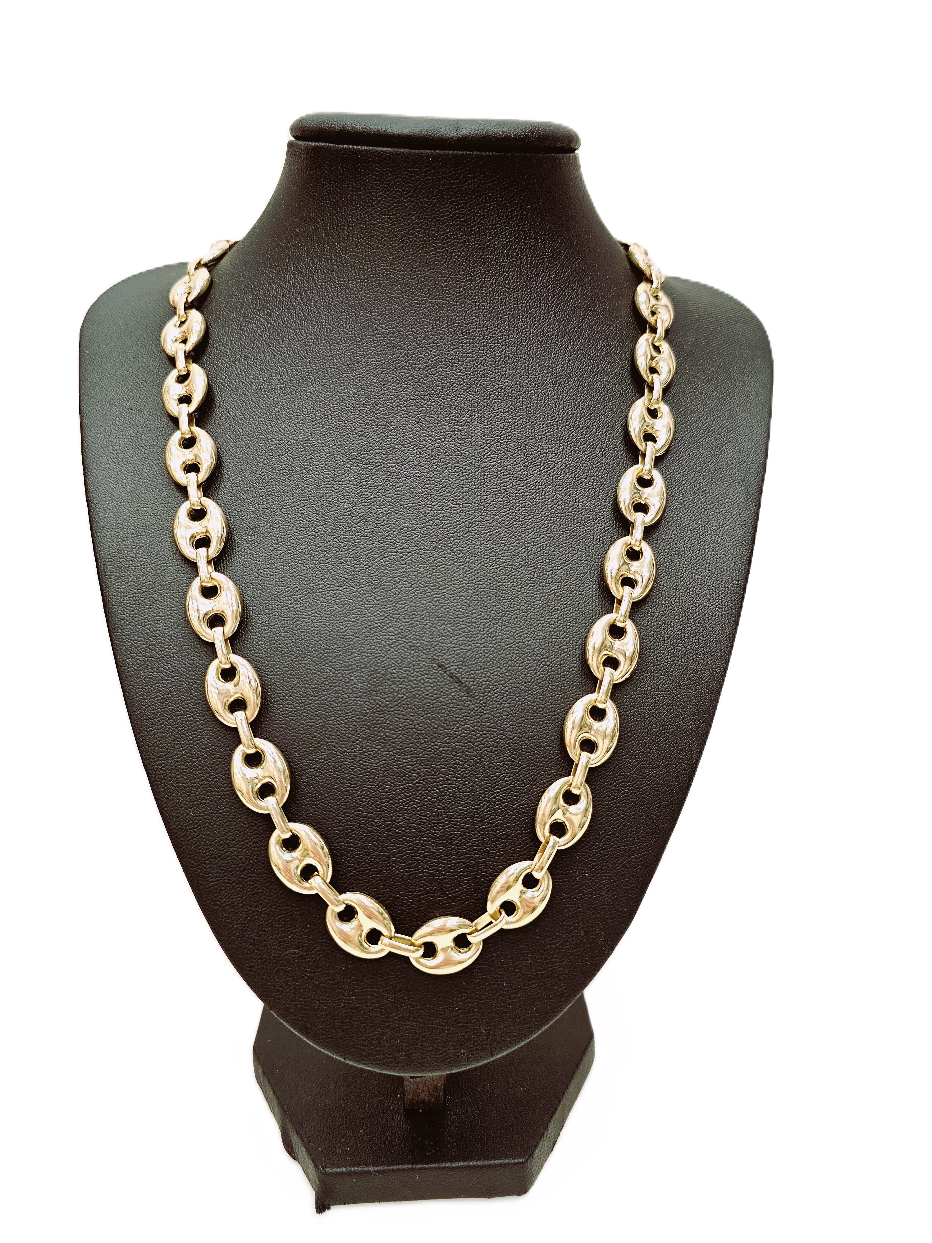 Gold Bohnen Kette 585 14kt 60cm