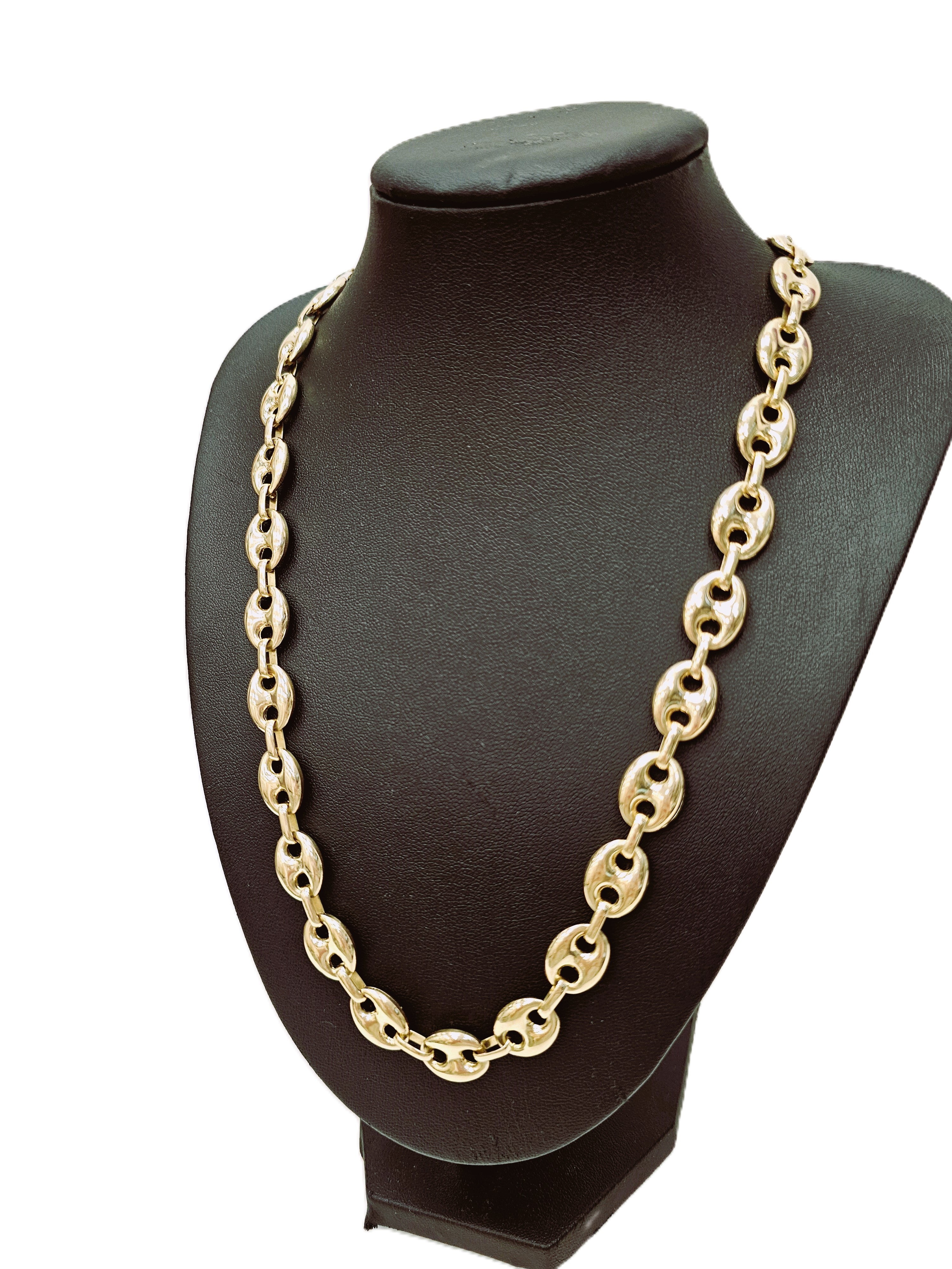 Gold Bohnen Kette 585 14kt 60cm
