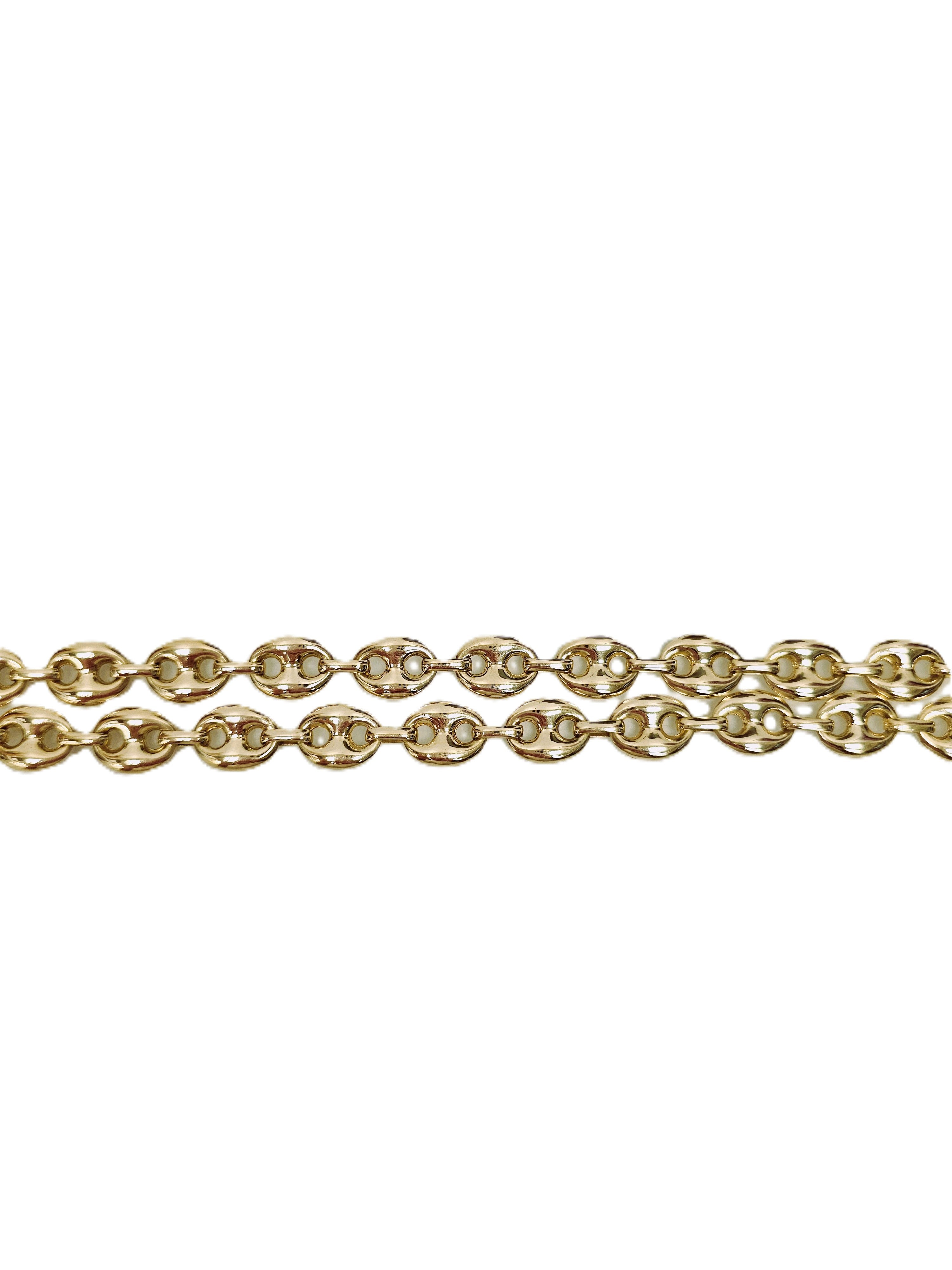 Gold Bohnen Kette 585 14kt 60cm