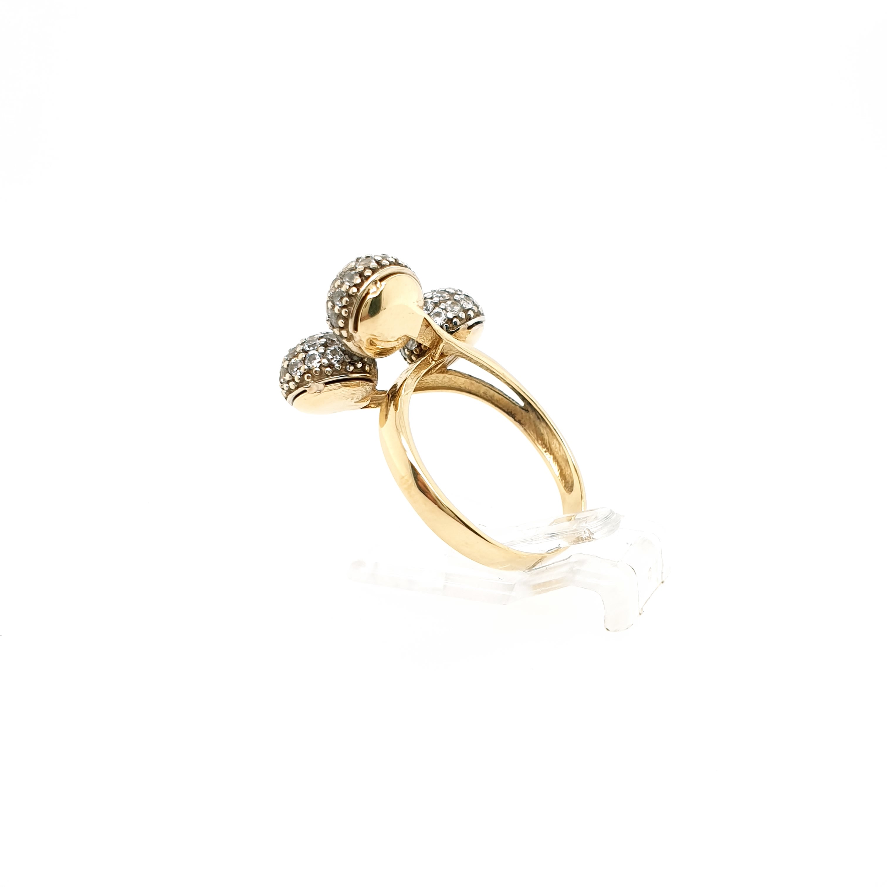 Ring mit Zirkonia Gelbgold 585 14 Karat Gr.55