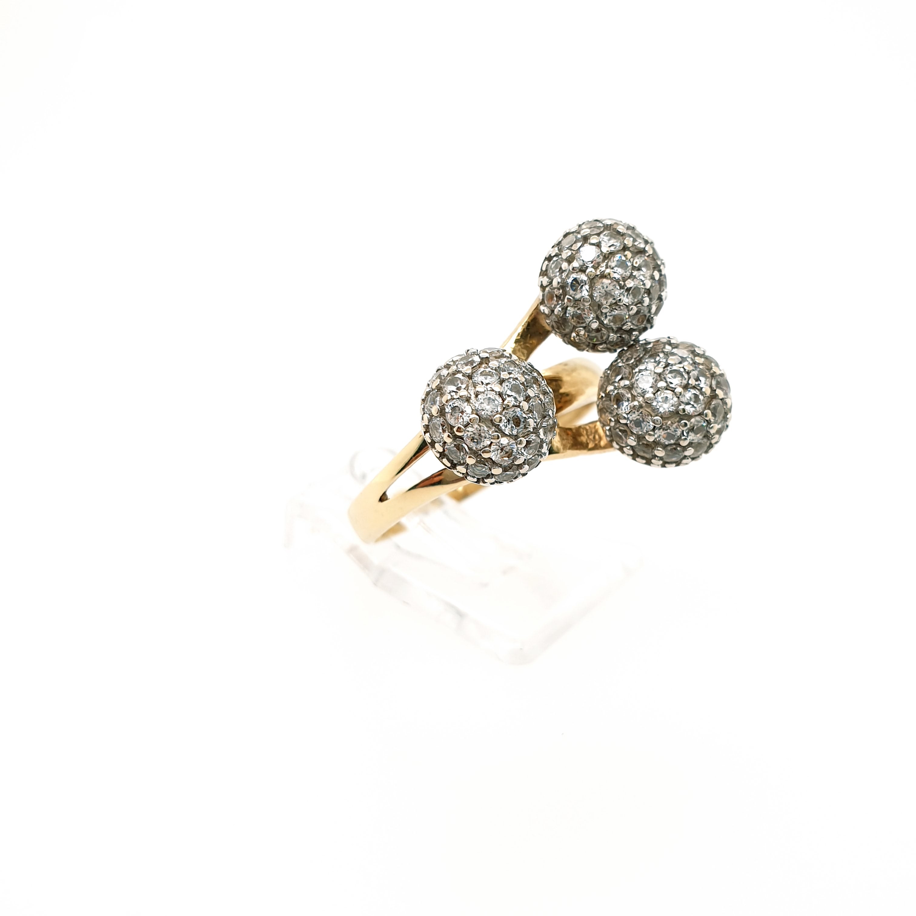 Ring mit Zirkonia Gelbgold 585 14 Karat Gr.55