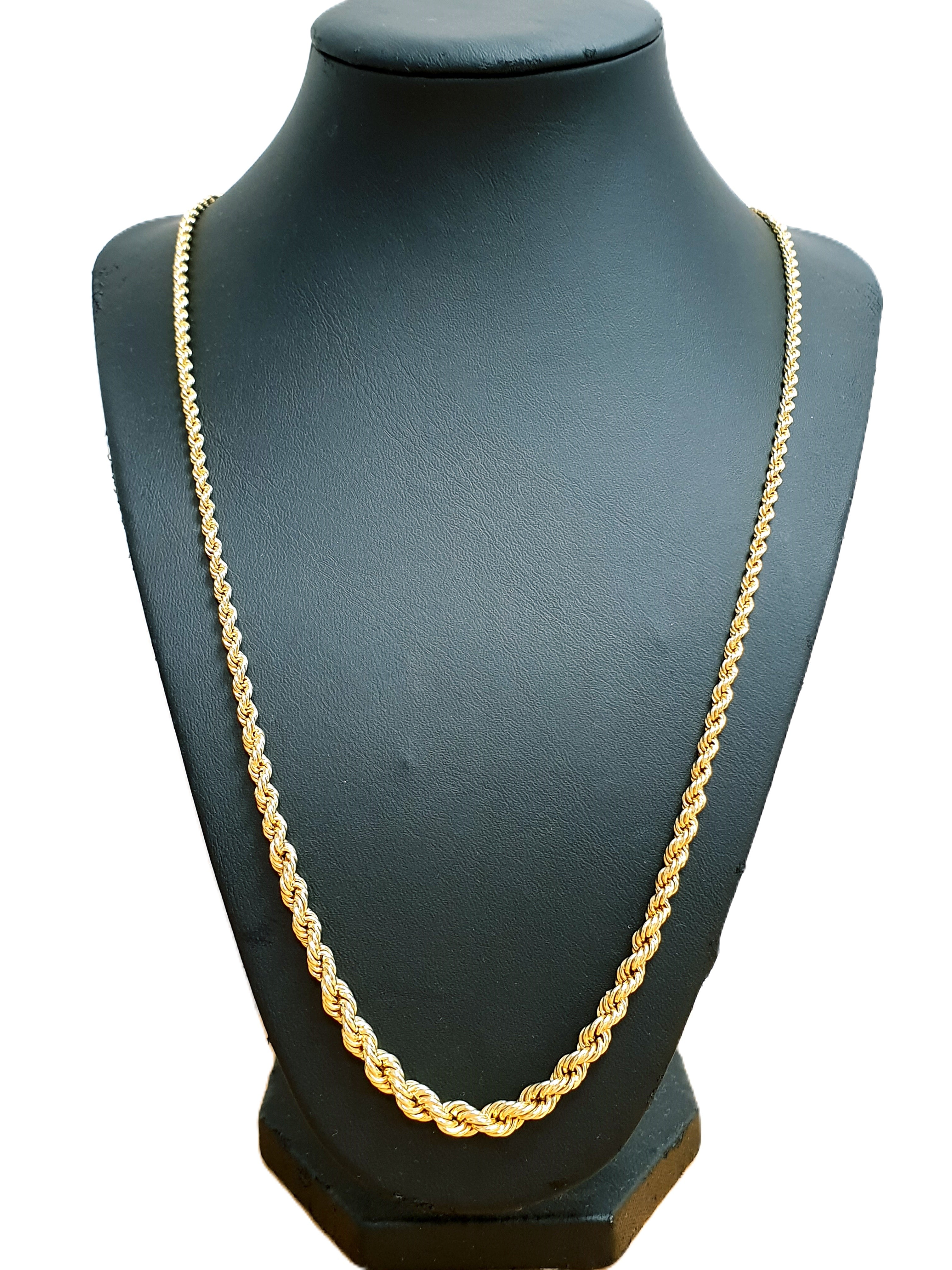Gold Kordelkette 585 14kt 60cm