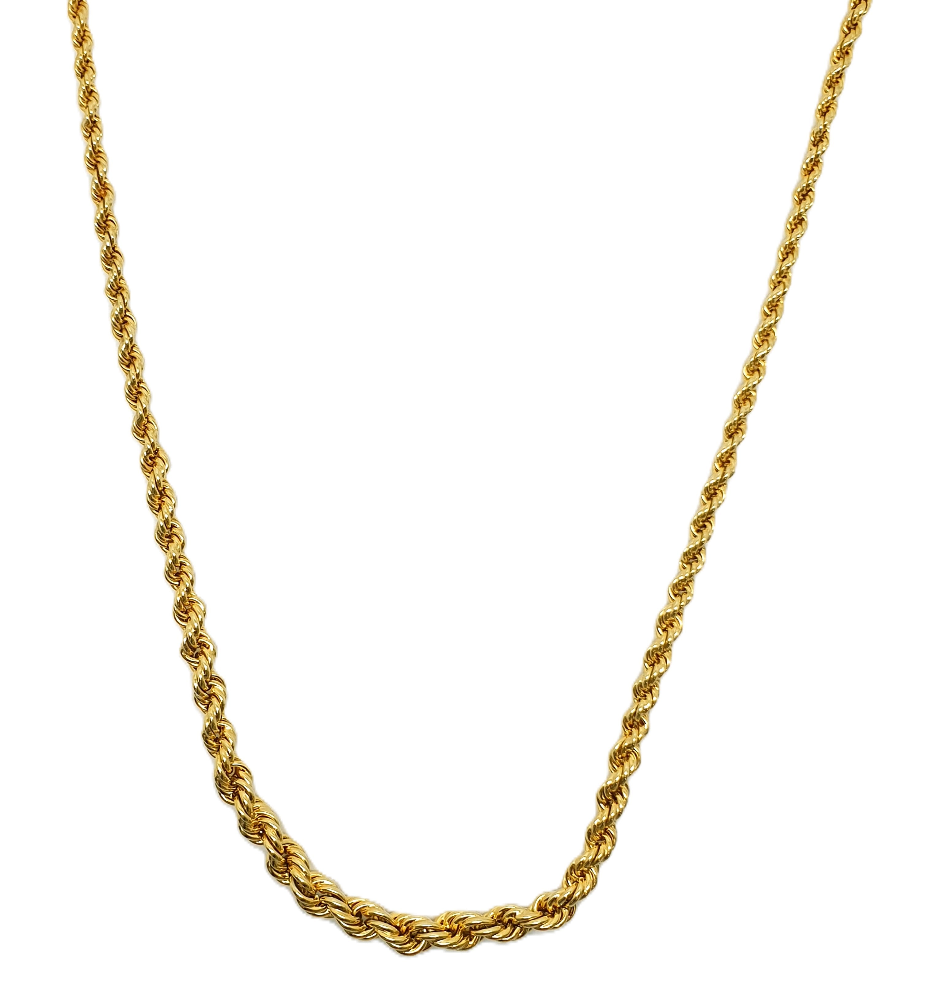 Gold Kordelkette 585 14kt 60cm