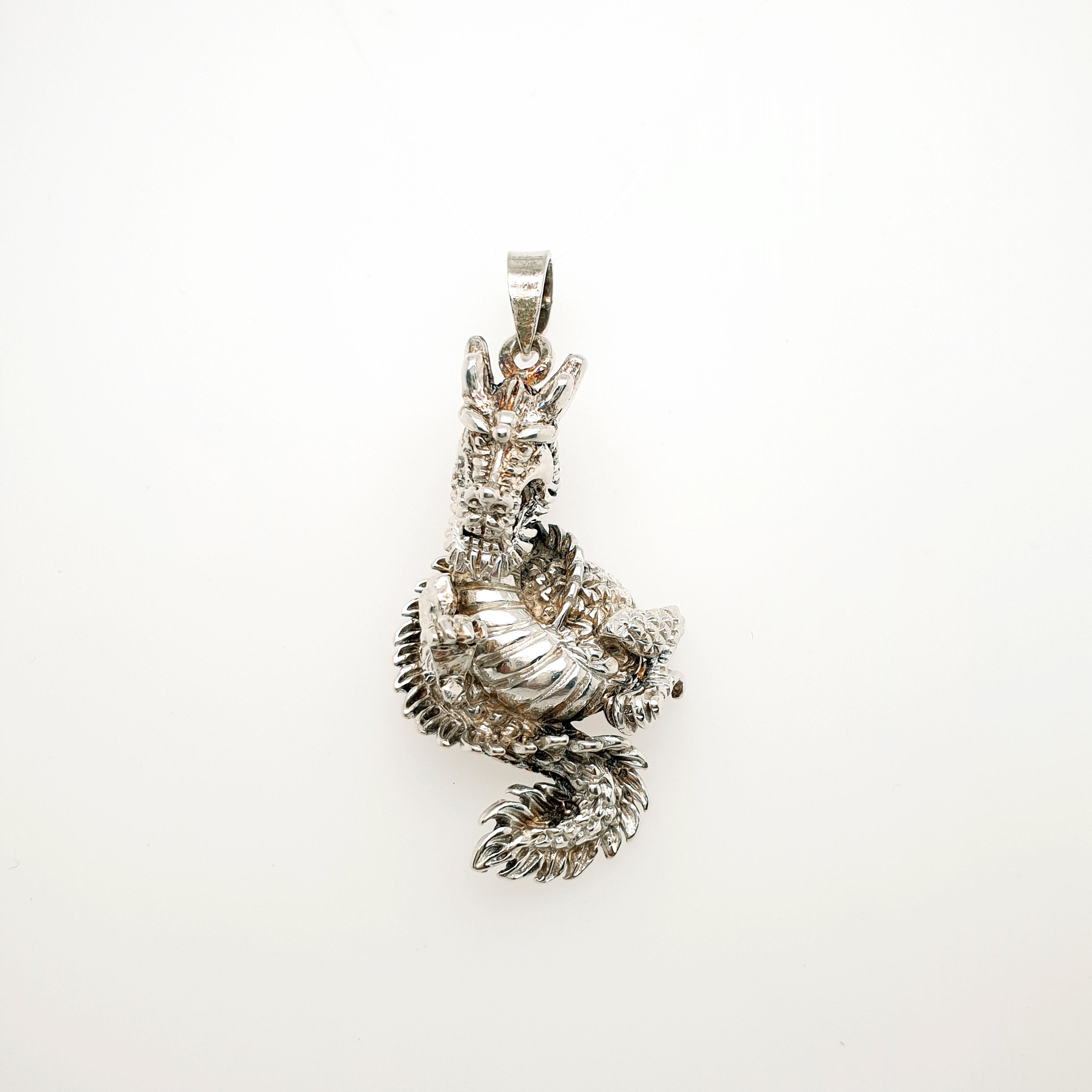 Kettenanhänger Drache aus 925 Sterling Silver