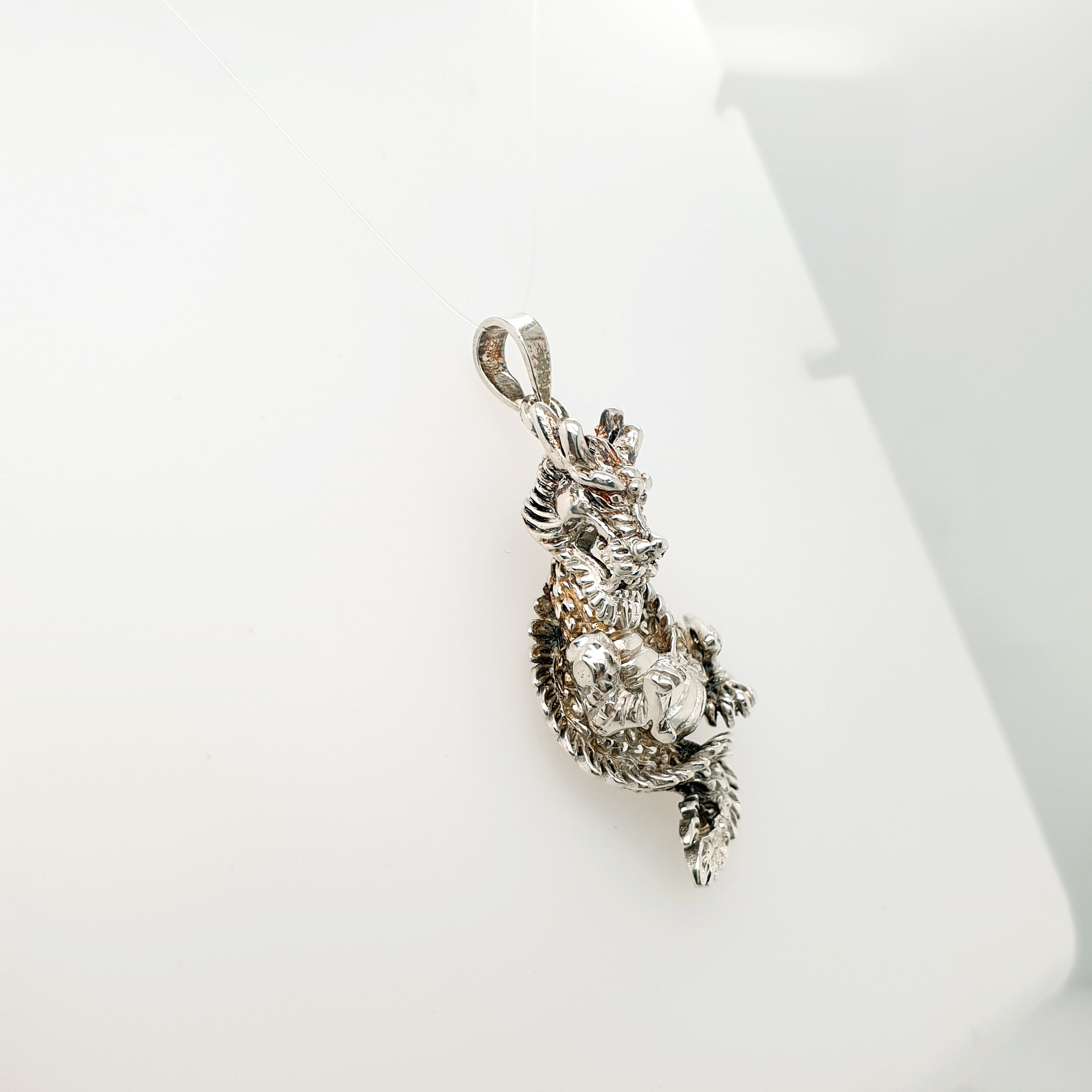 Kettenanhänger Drache aus 925 Sterling Silver