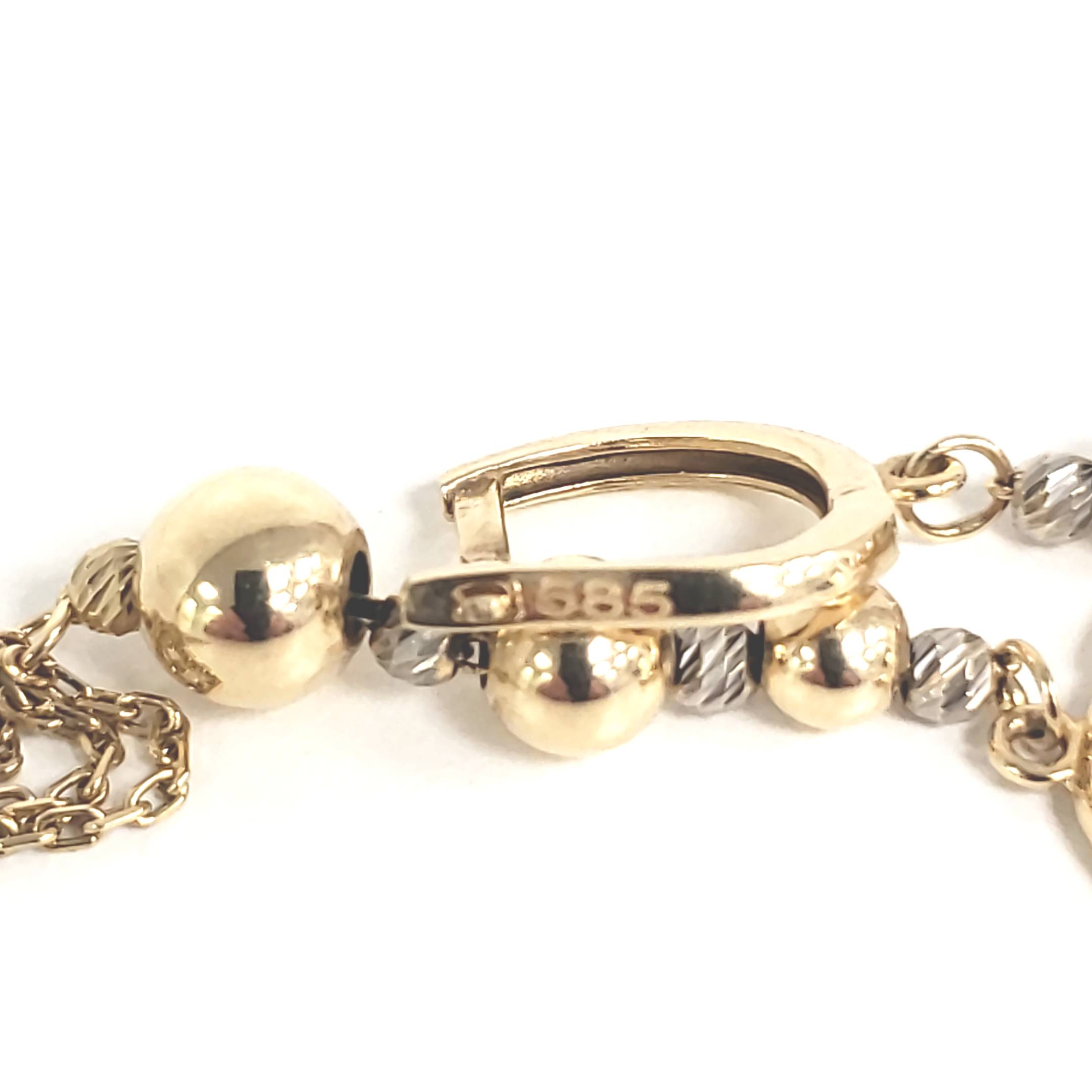 Ohrringe Ohrhänger Gelbgold Weißgold 585 14kt