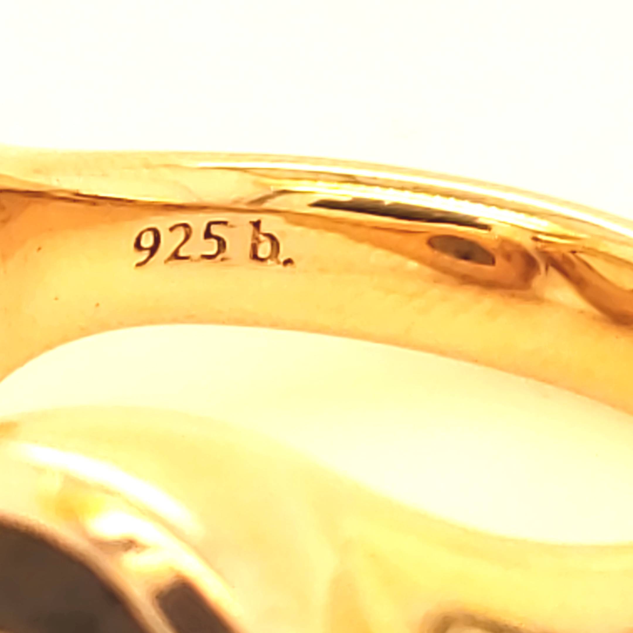 Ring 925 Silber Vergoldet
