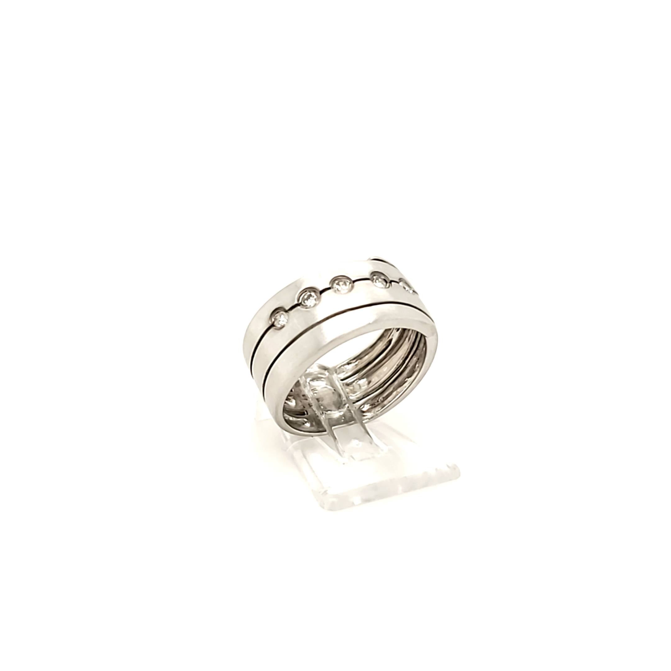 Ring Weißgold 585 Brillanten Gr.53