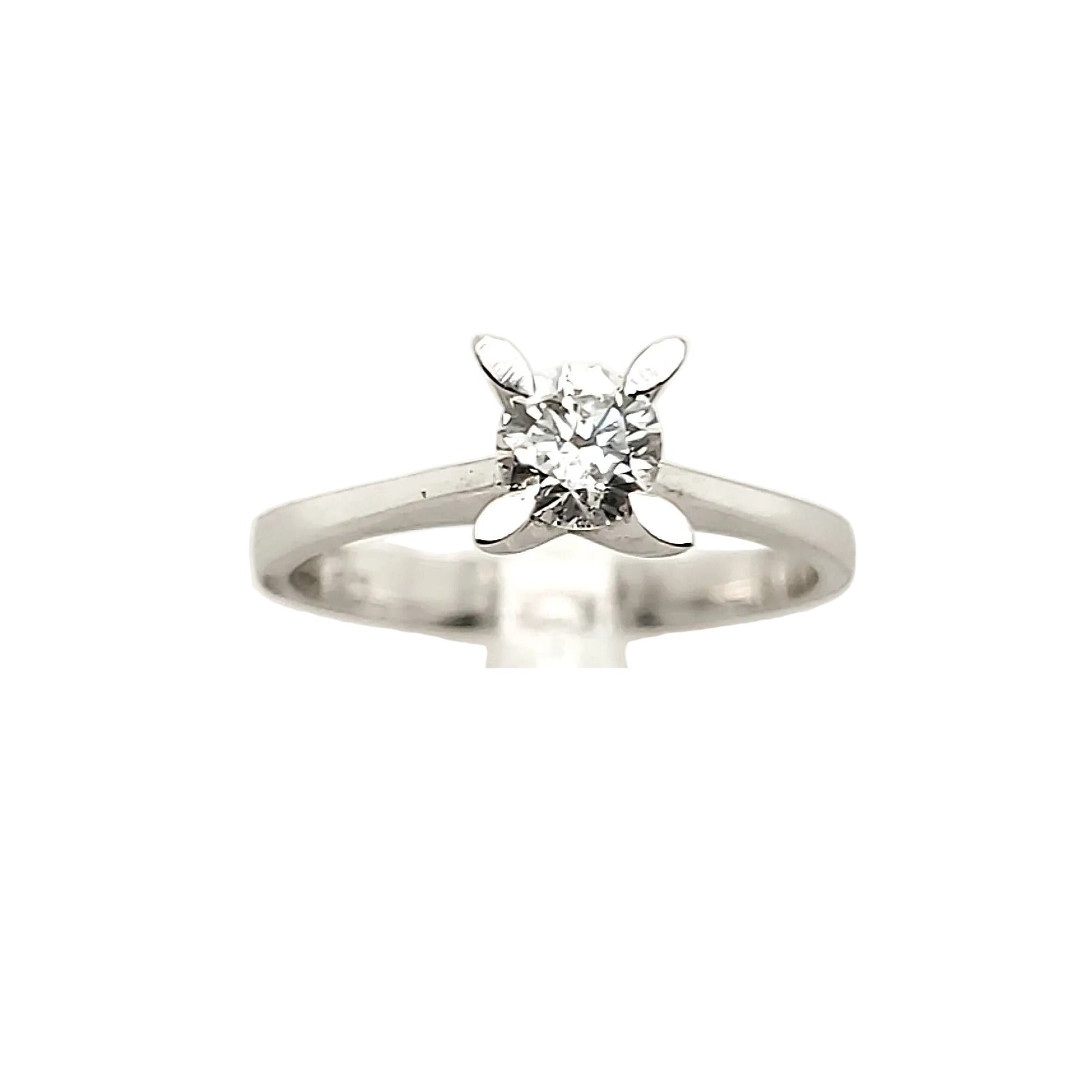 Solitärring Weißgold 585 14kt Brillant Gr.56